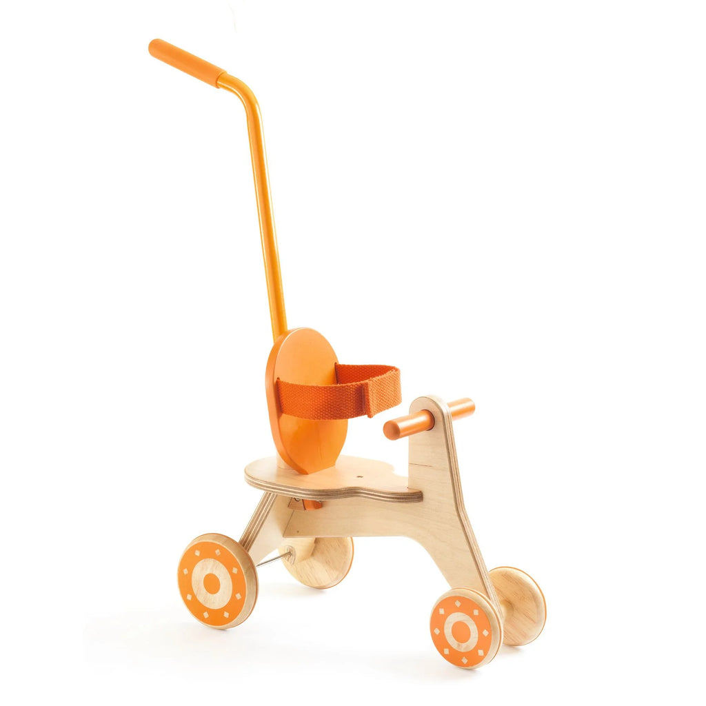 Triciclo in legno per bambole