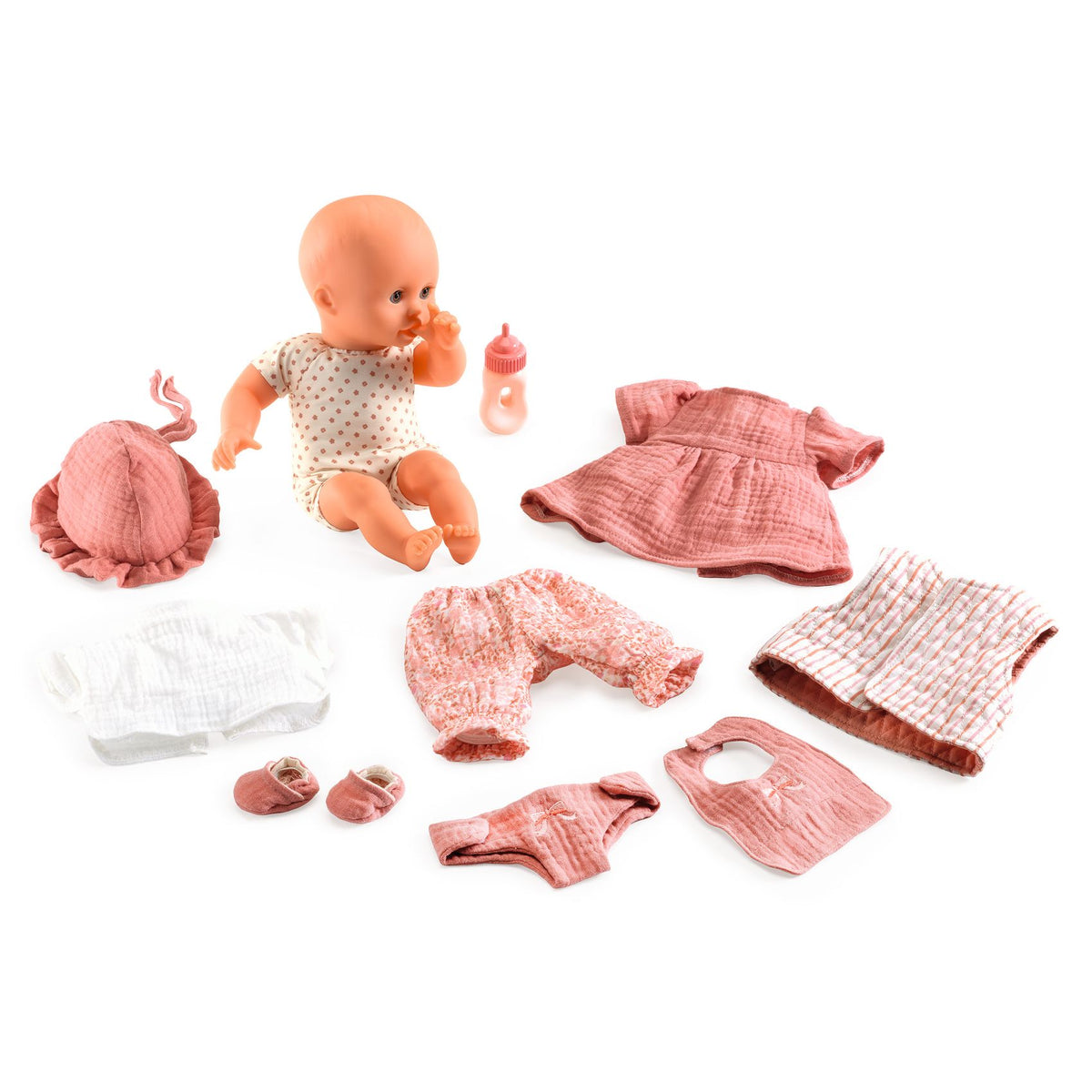 Poupée bébé, valise et accessoires, Pomea Lily