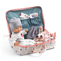 Baby doll, suitcase and accessories, Pomea Vanille
