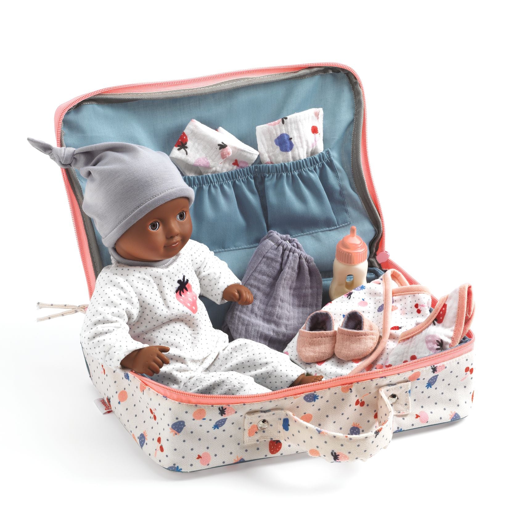 Baby Doll, Suitcase and Accessories, Pomea Cerise