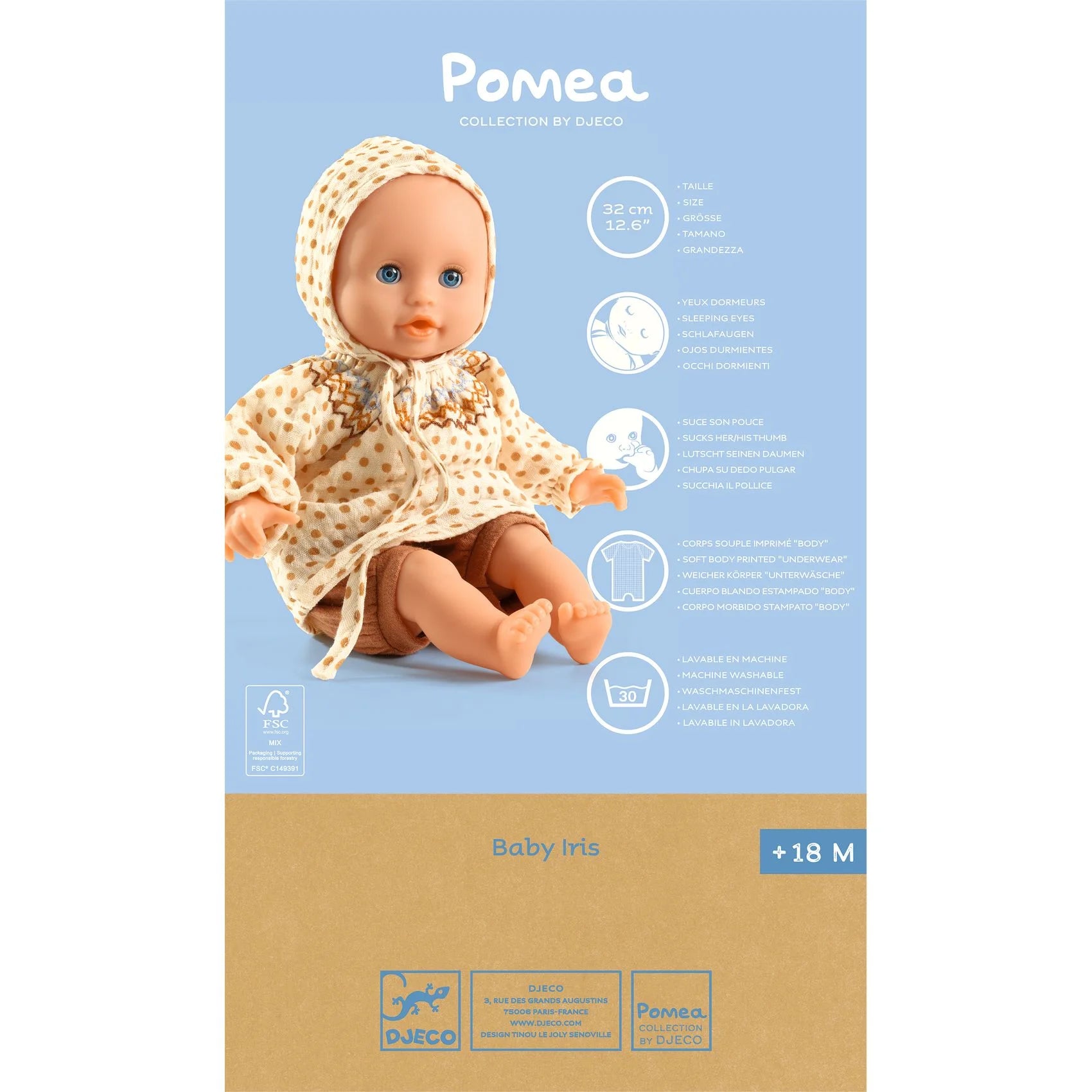 Poupée bébé Pomea Iris
