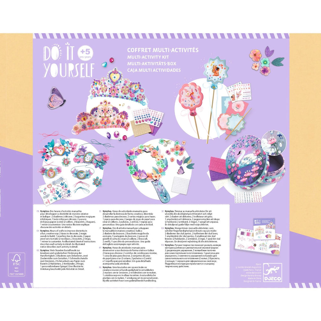 Coffret activité 12 créations, Nymphea