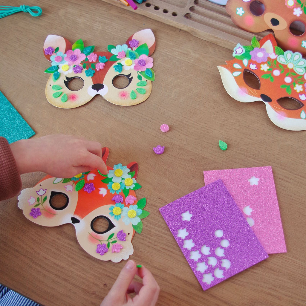 Maschere animali della foresta, Kit creativo fai da te