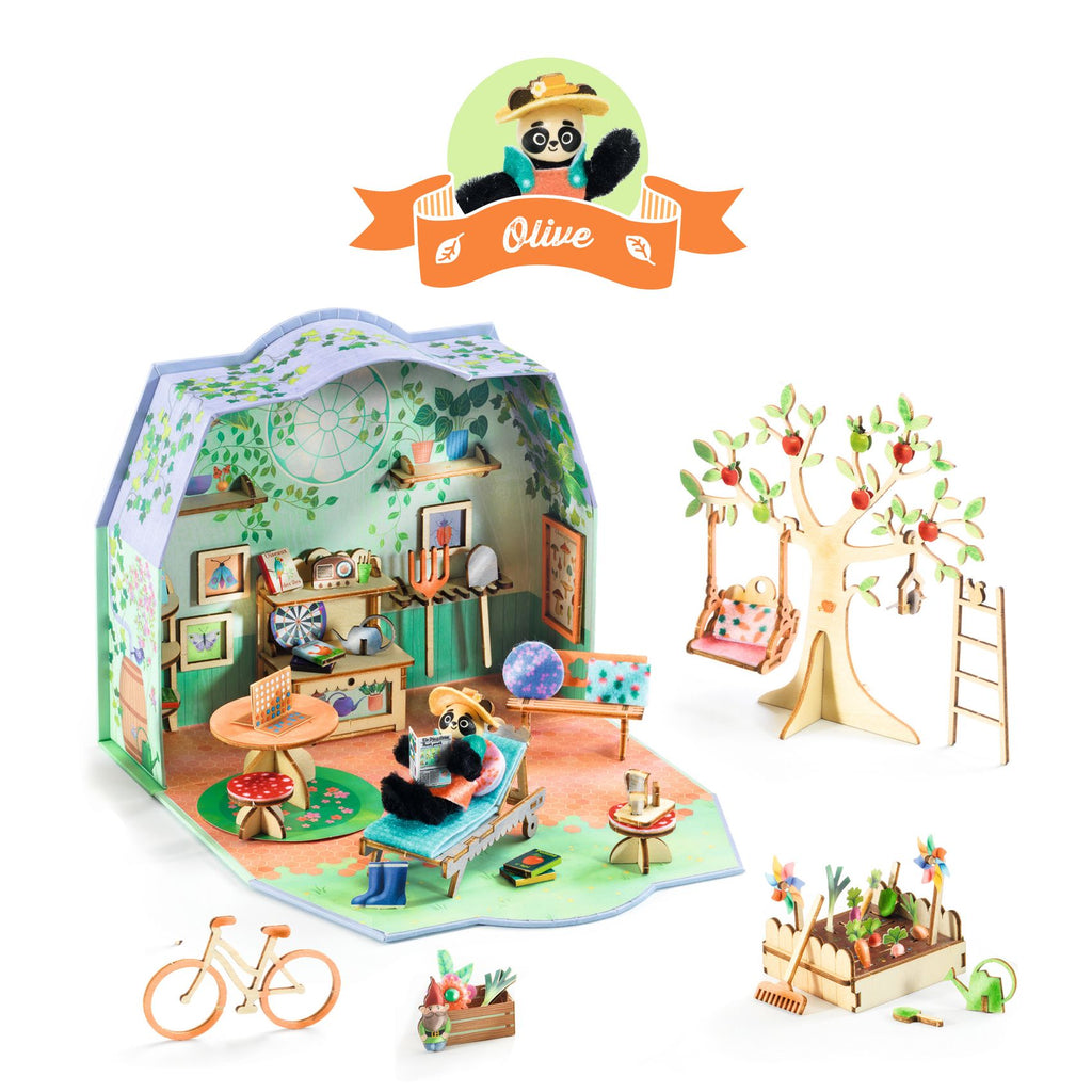 Miniature house to create, Mi house - Olive