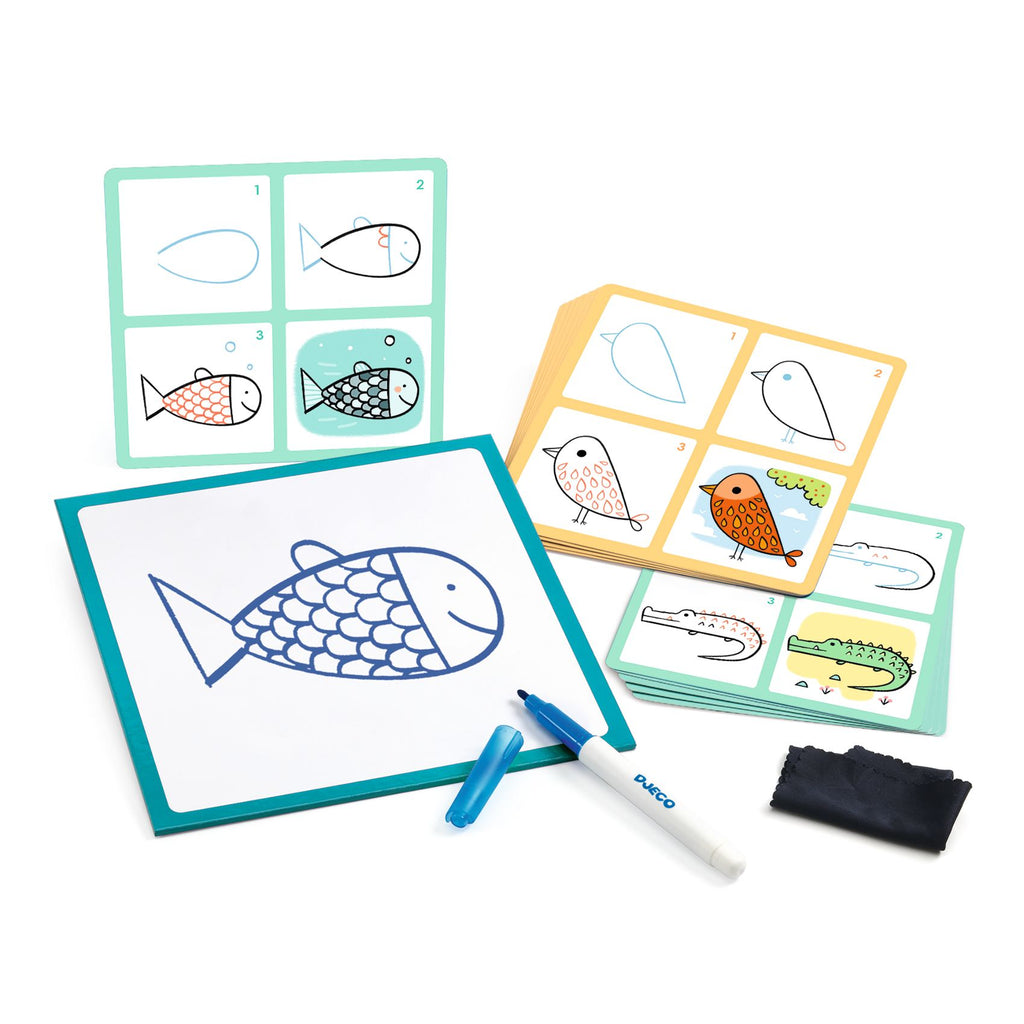 Learn do draw Step by Step, Lama & Co