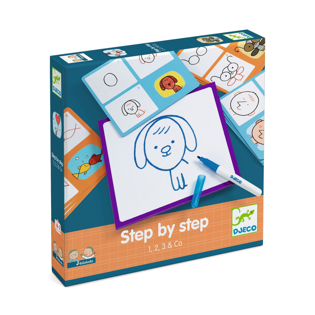 Djeco | Impara a disegnare Step by Step 1,2,3 & Co