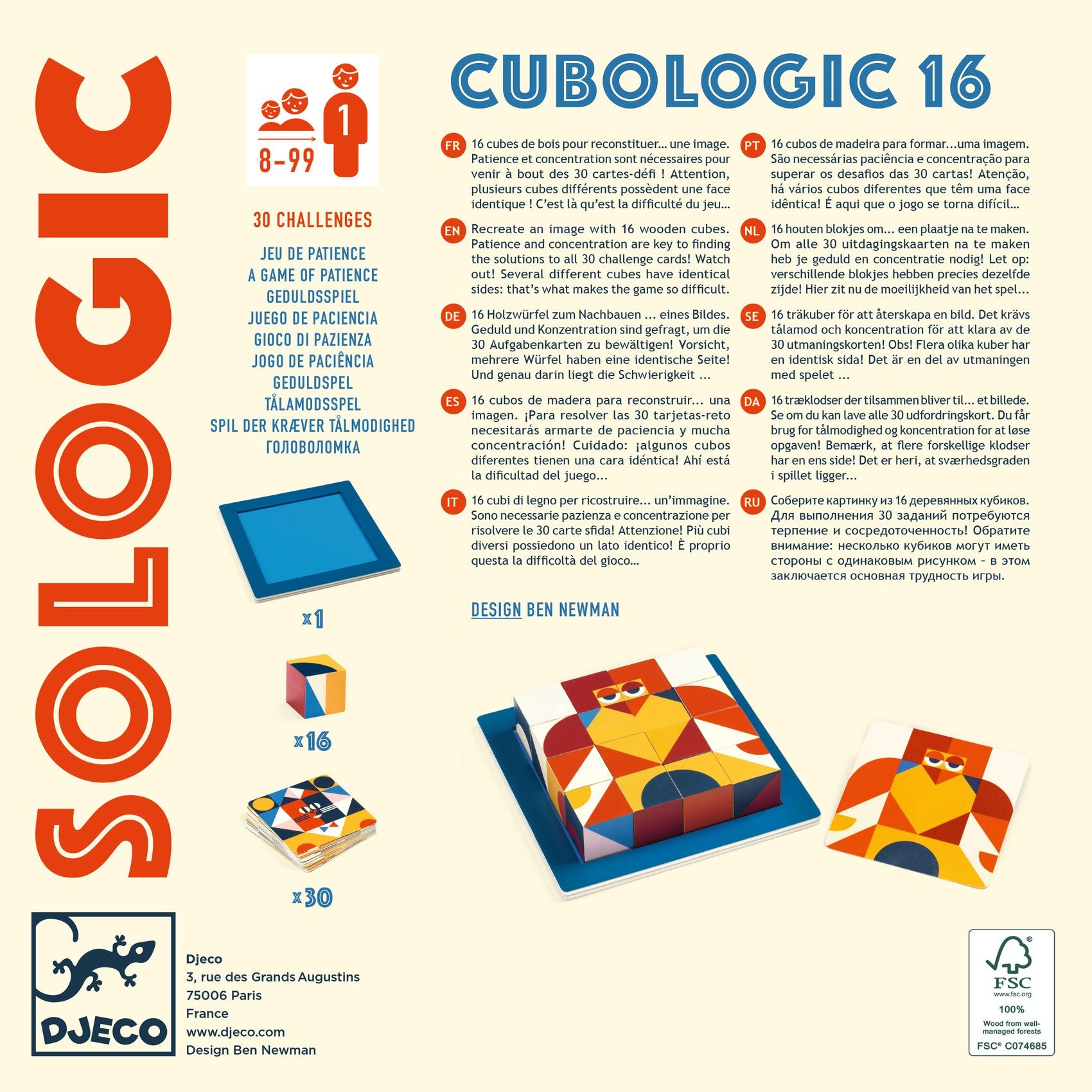 Gioco di Logica, Cubologic 16