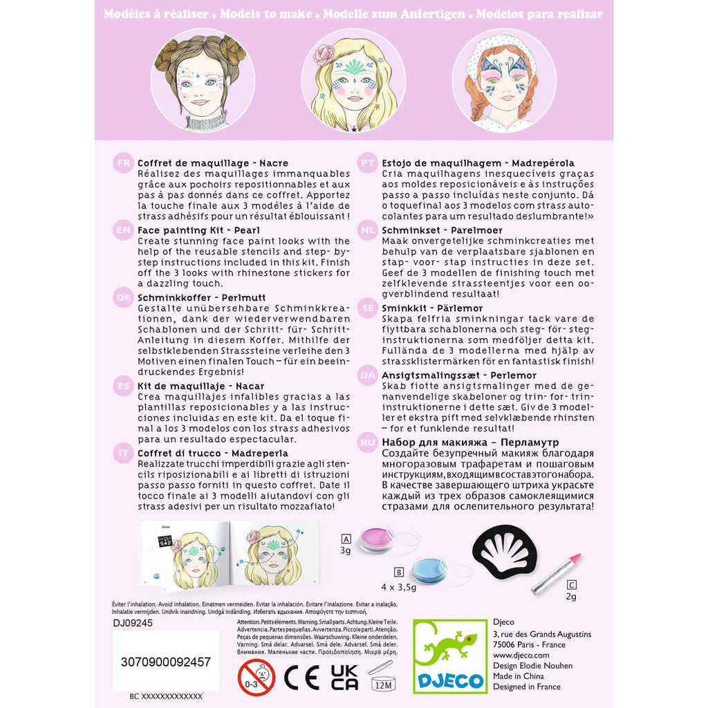 Trousse de maquillage pour maquillage artistique, Nacre