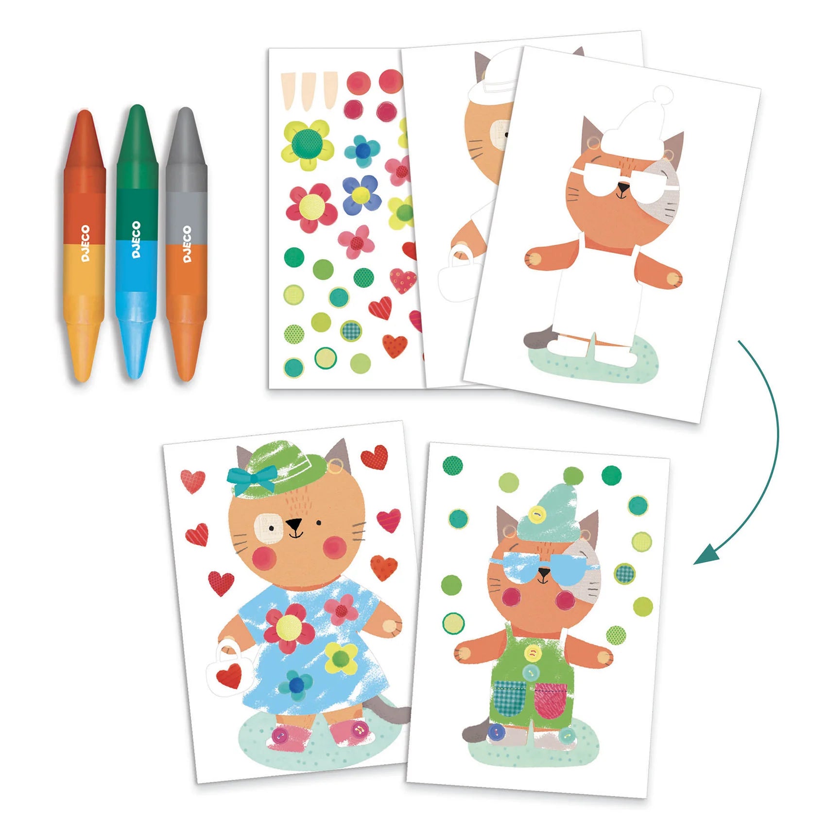 Kit 6 attività creative, Gli animali e la loro casa
