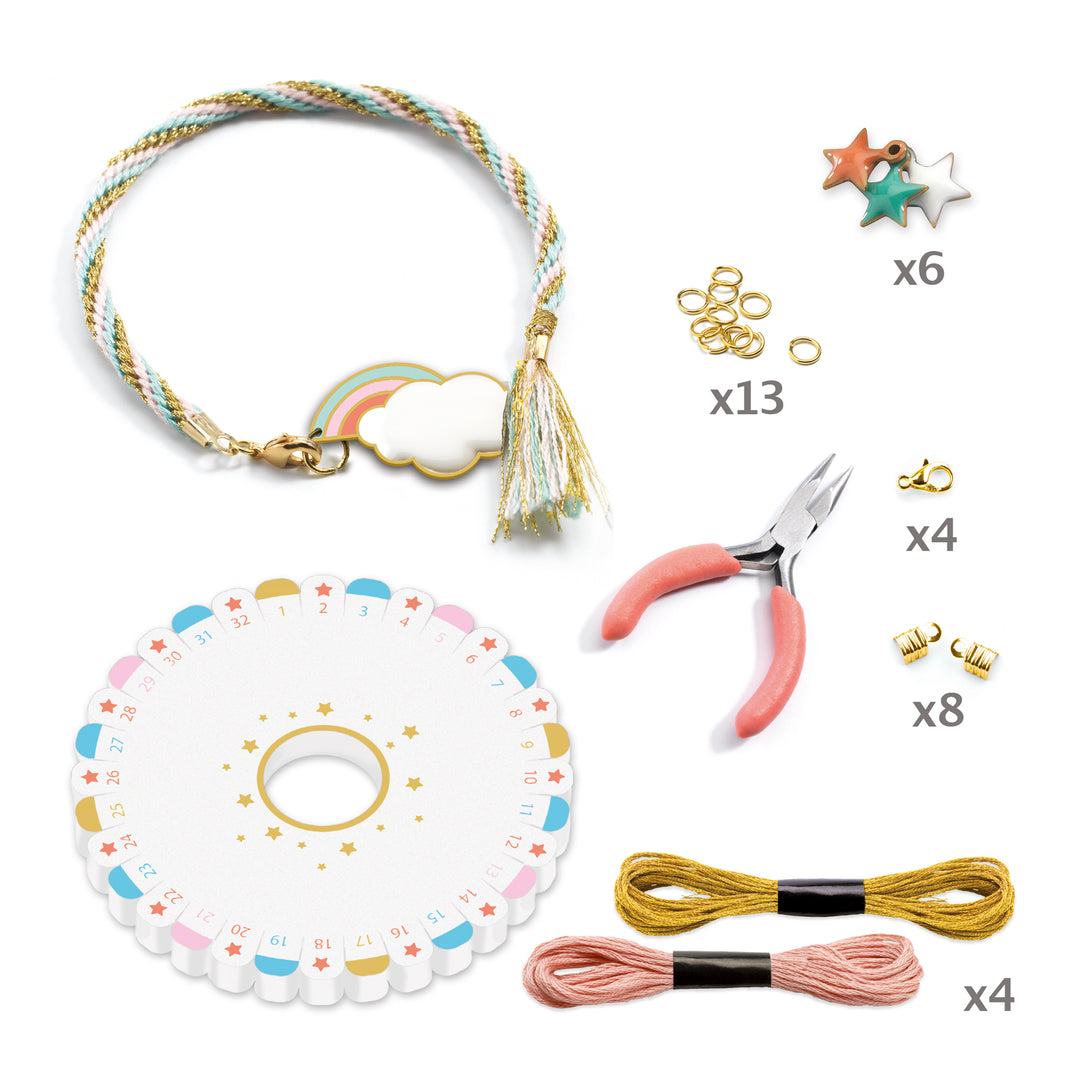 Creare braccialetti per bambini, Celeste | Djeco