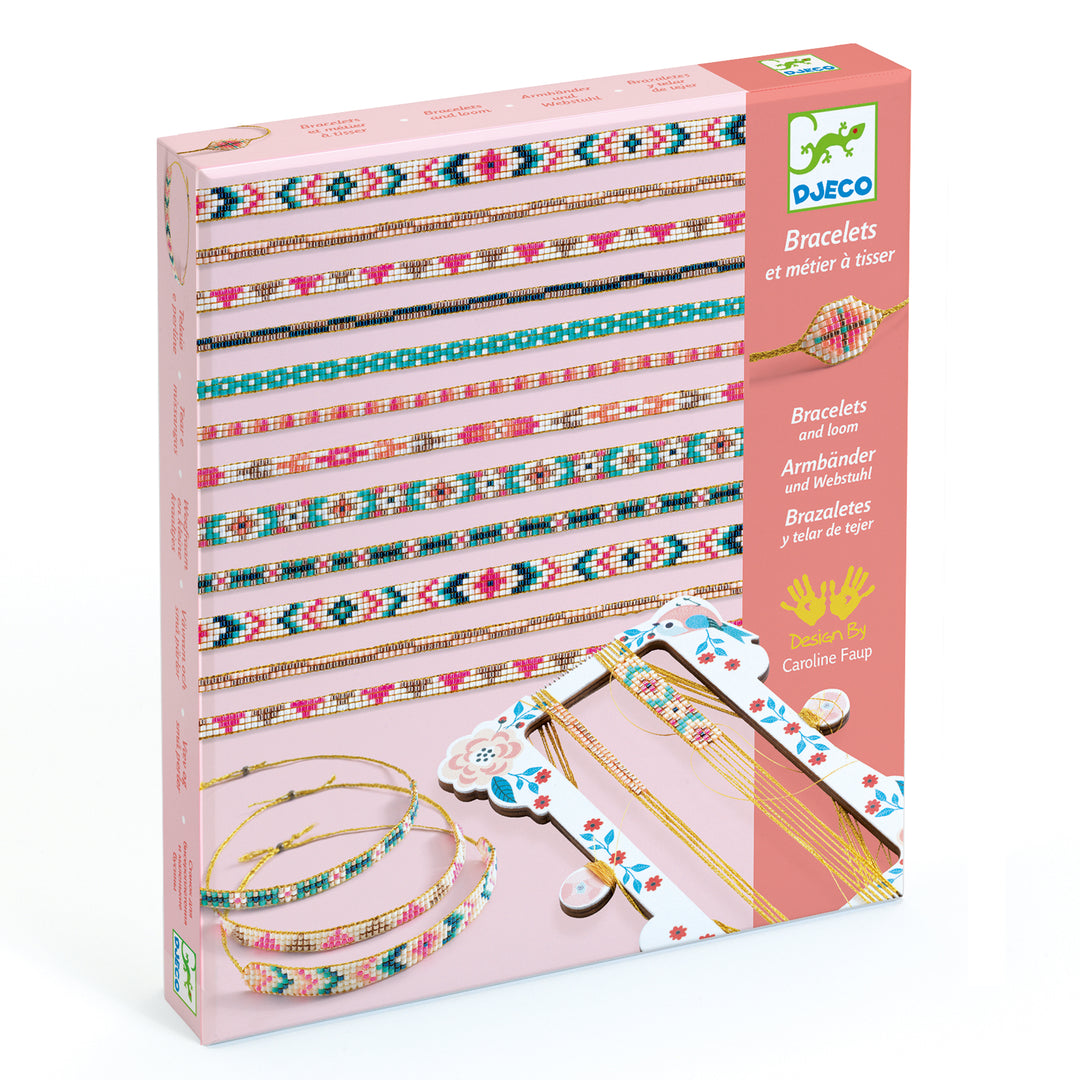 Creare braccialetti con telaio, Tiny beads Djeco