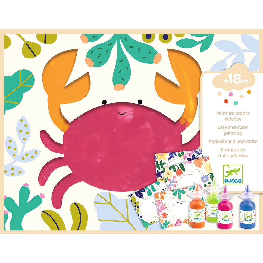 Djeco | Primo kit di pittura che non sporca, Ocean DJ09858