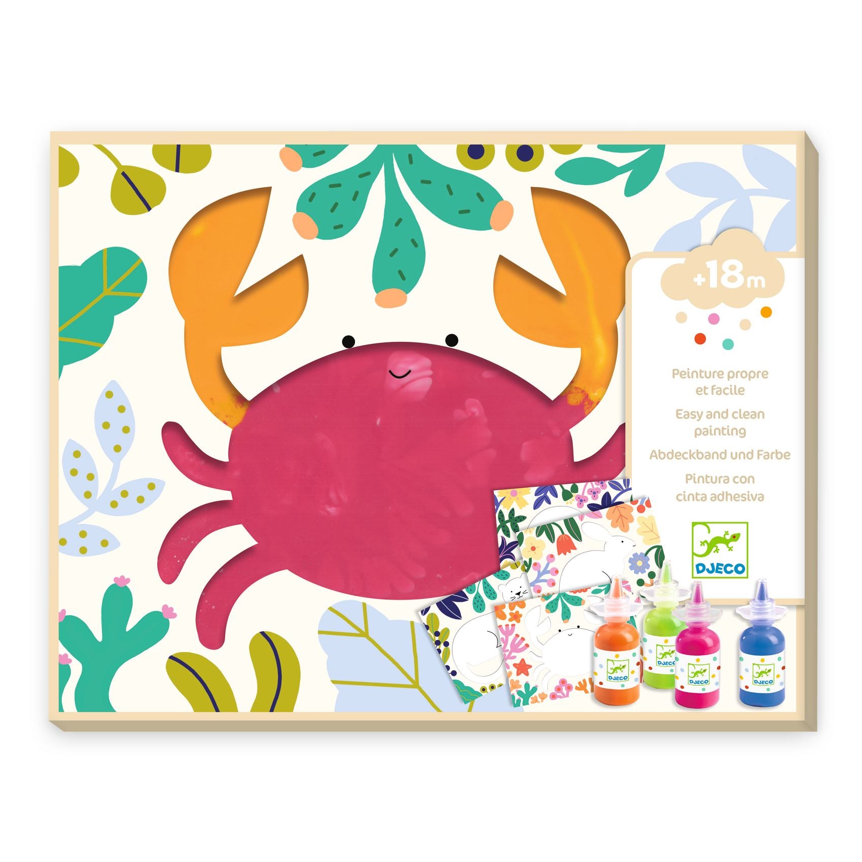 Djeco | Primo kit di pittura che non sporca, Ocean DJ09858