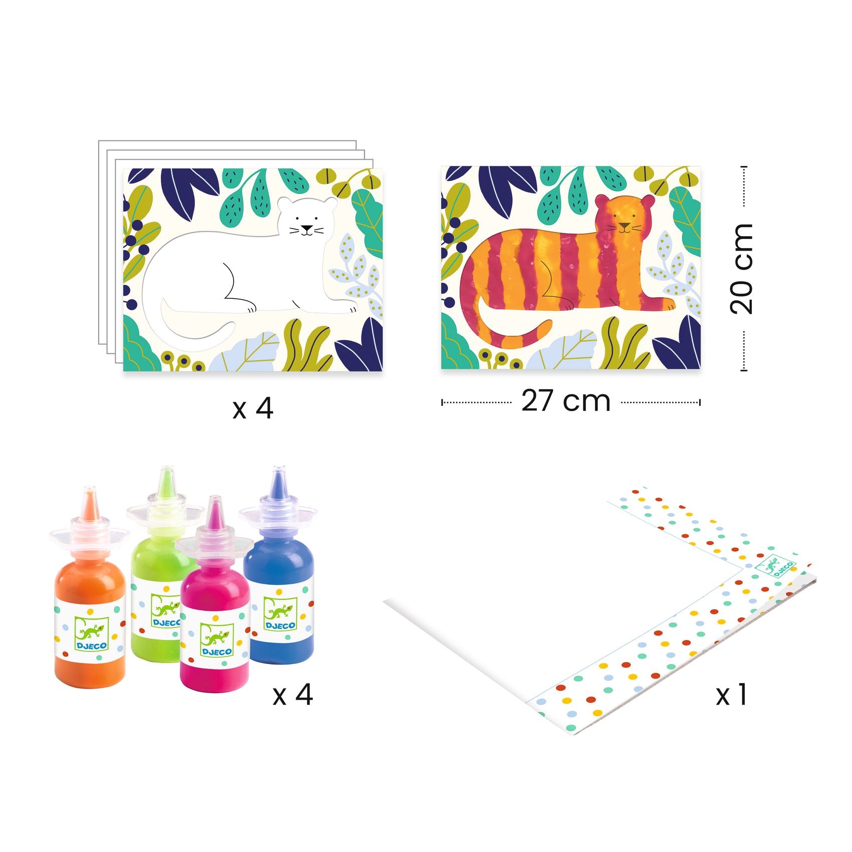 Djeco | Primo kit di pittura che non sporca, Ocean DJ09858
