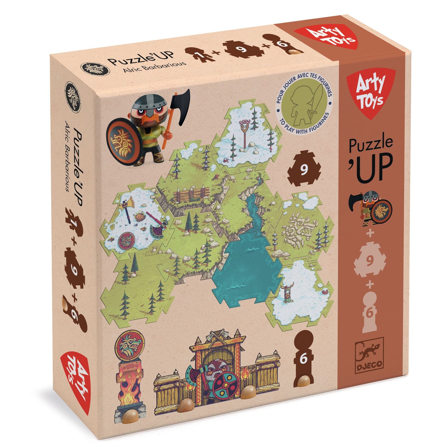 Puzzl'Up Arty toys, Alric Barbarious 15pz + 1 personagio