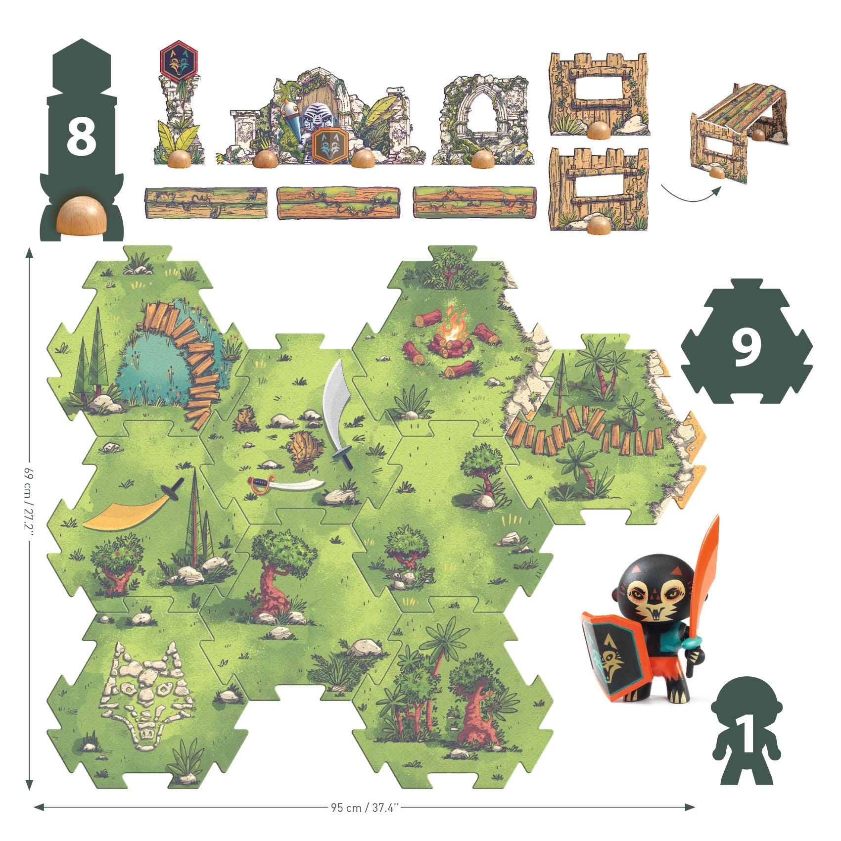 Puzzl'Up Arty toys, Voras Furious 17pz + 1 personagio