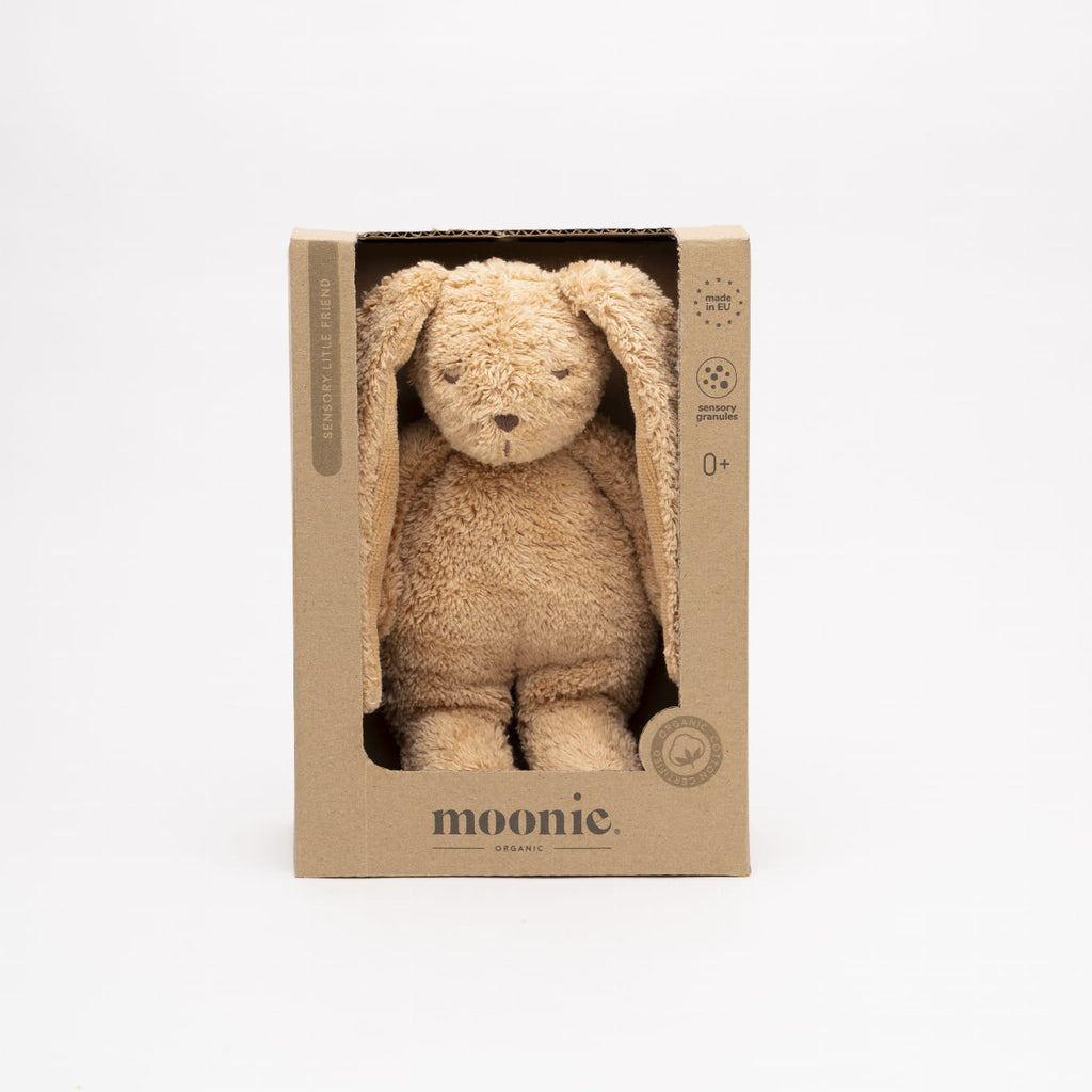 Doudou sensoriale Coniglio - Moonie Cappuccino