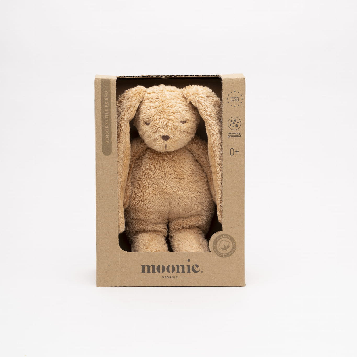 Sensory Rabbit Comforter - Moonie Cappuccino