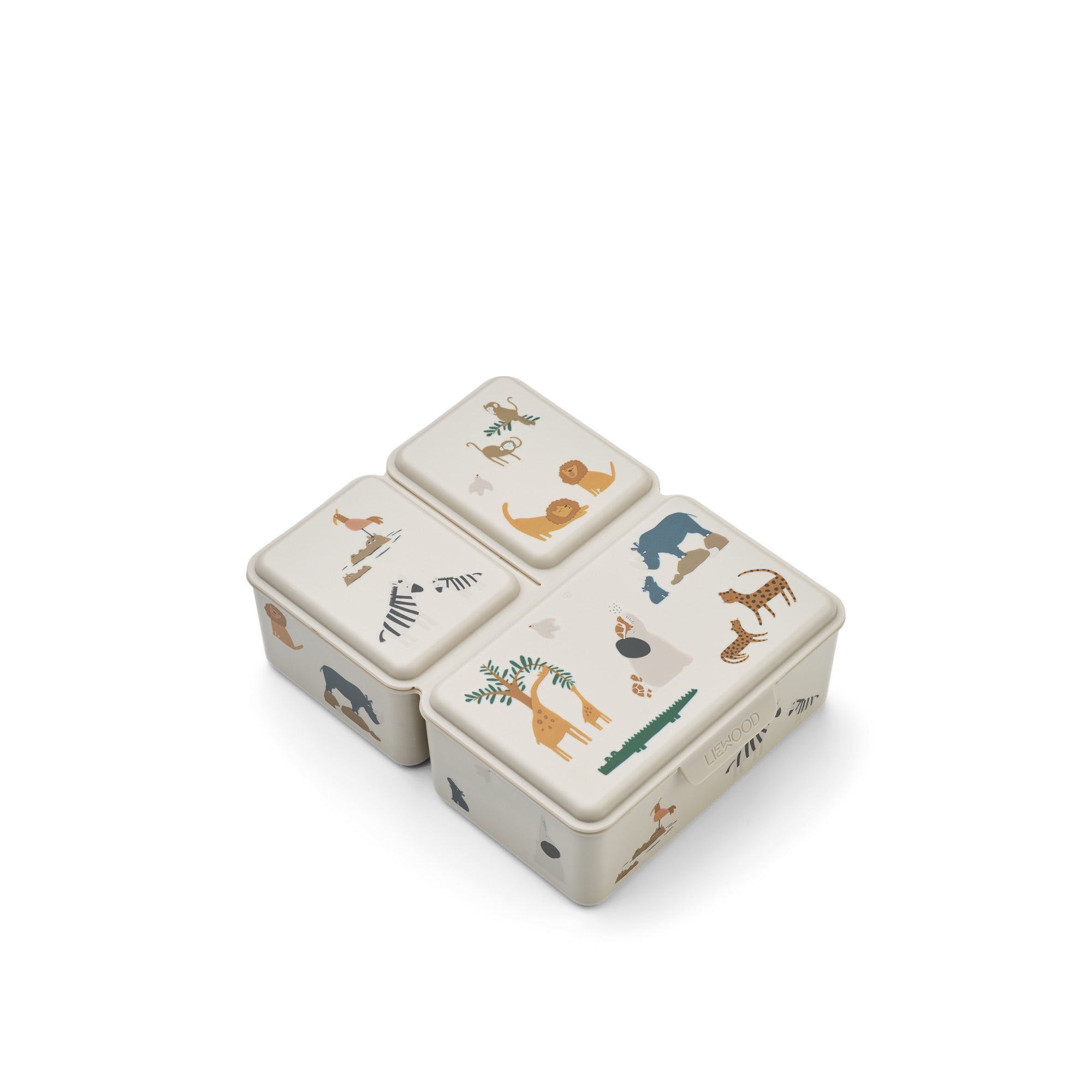 Porta pranzo con 3 scomparti intelligenti, Animali