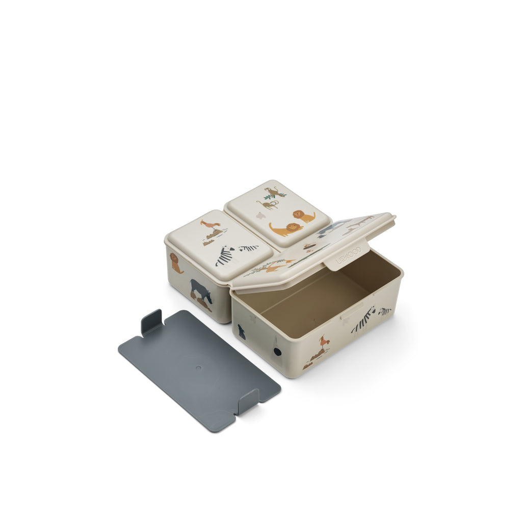Porta pranzo con 3 scomparti intelligenti, Animali