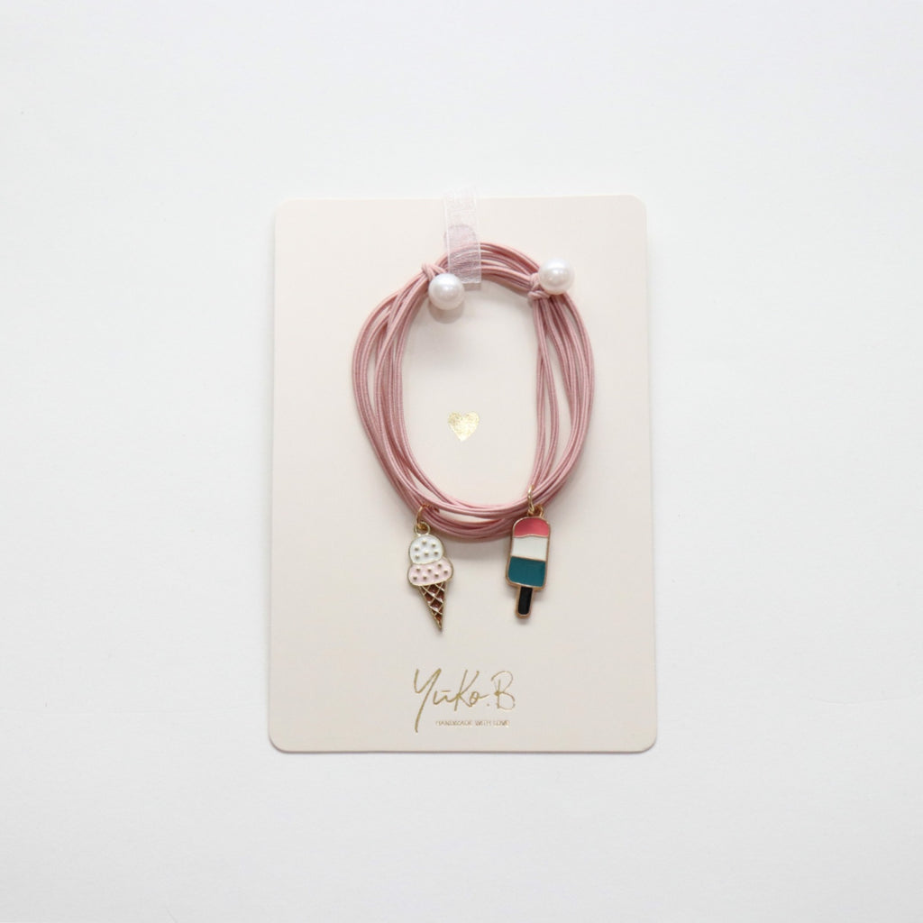 Hair elastics, Ice creams