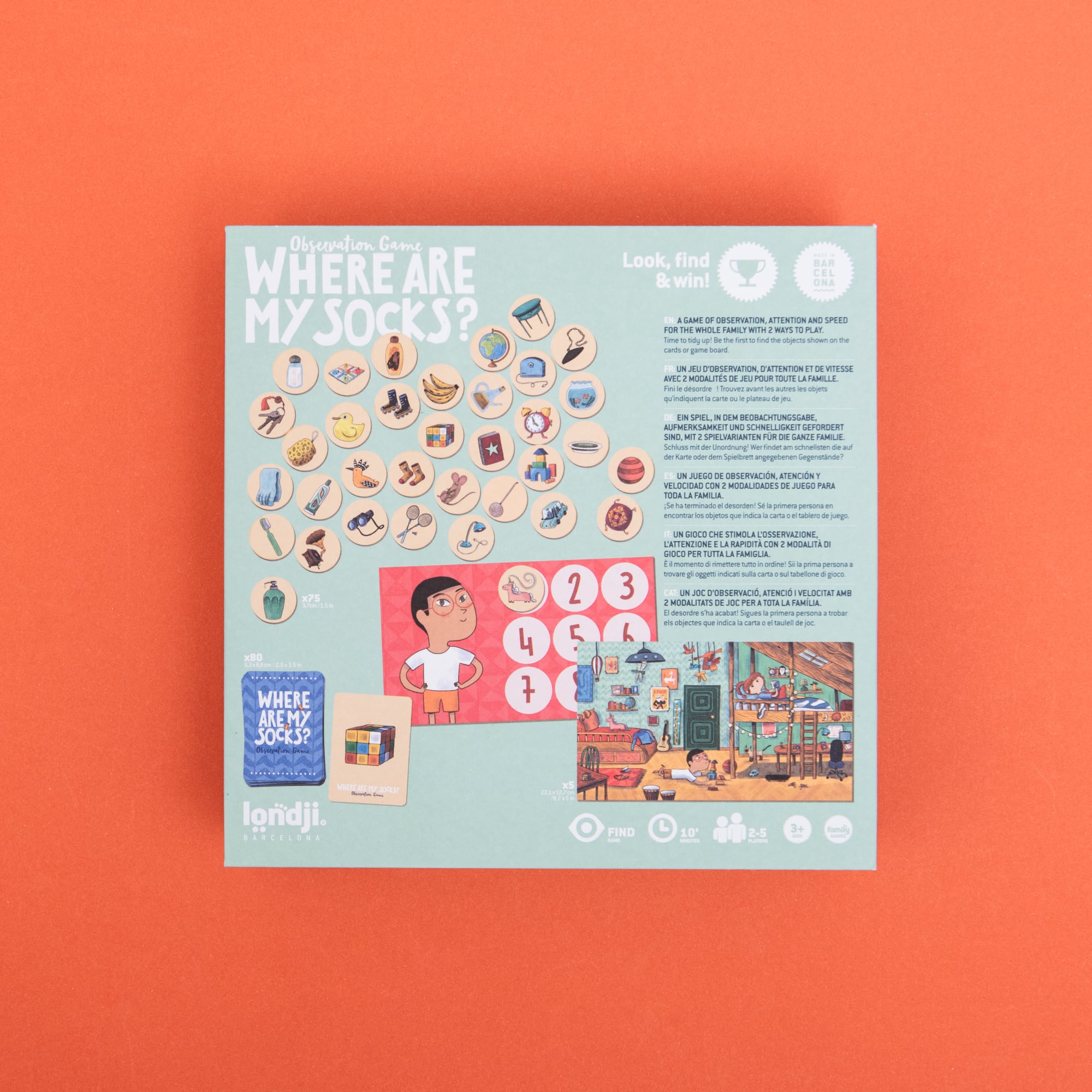 Seek and find game, Where are my socks?