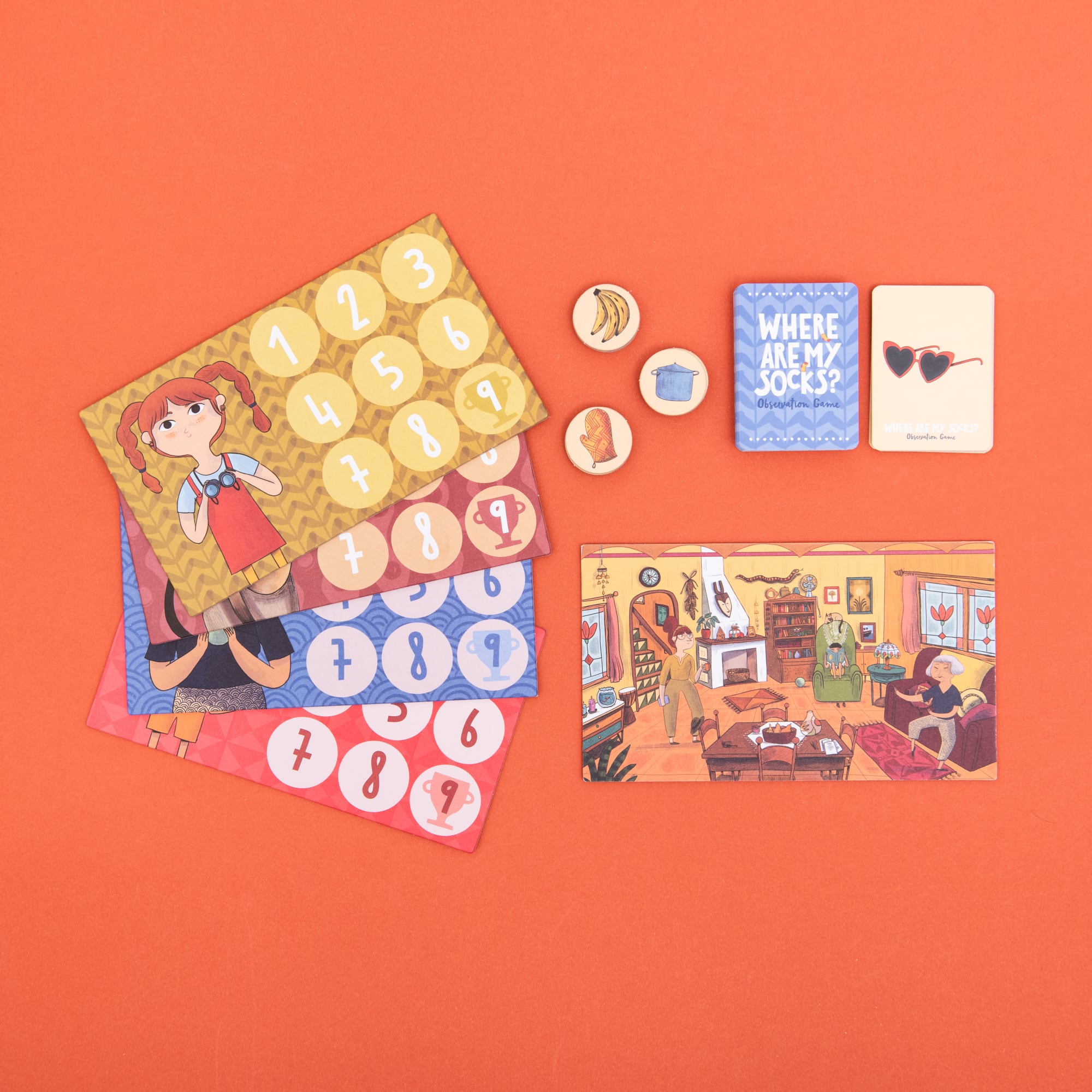 Seek and find game, Where are my socks?