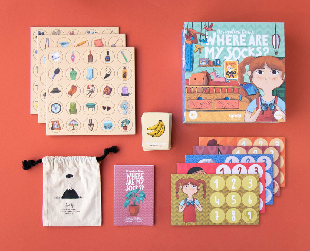 Seek and find game, Where are my socks?