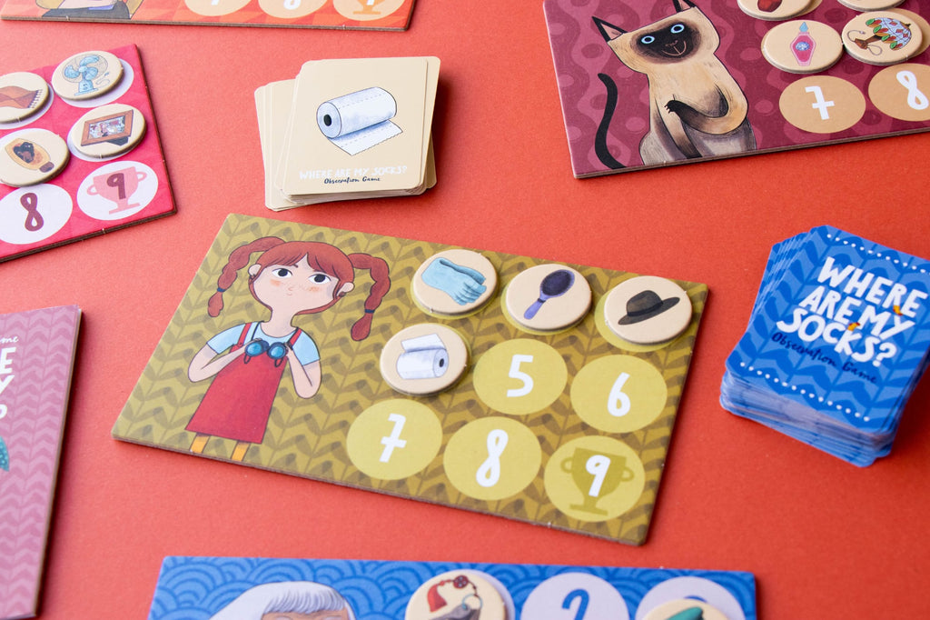 Seek and find game, Where are my socks?