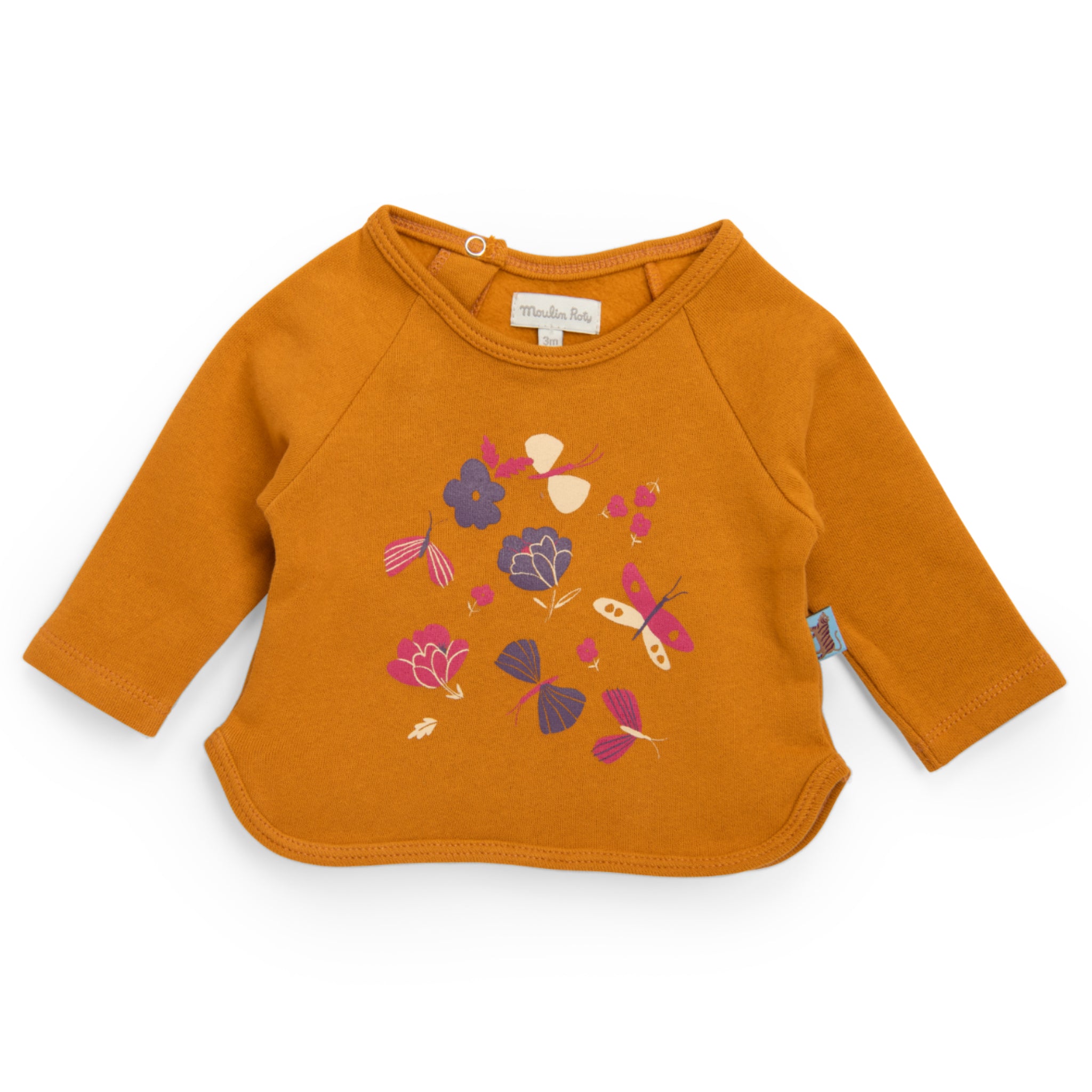 Fleece sweatshirt with butterflies, Mila