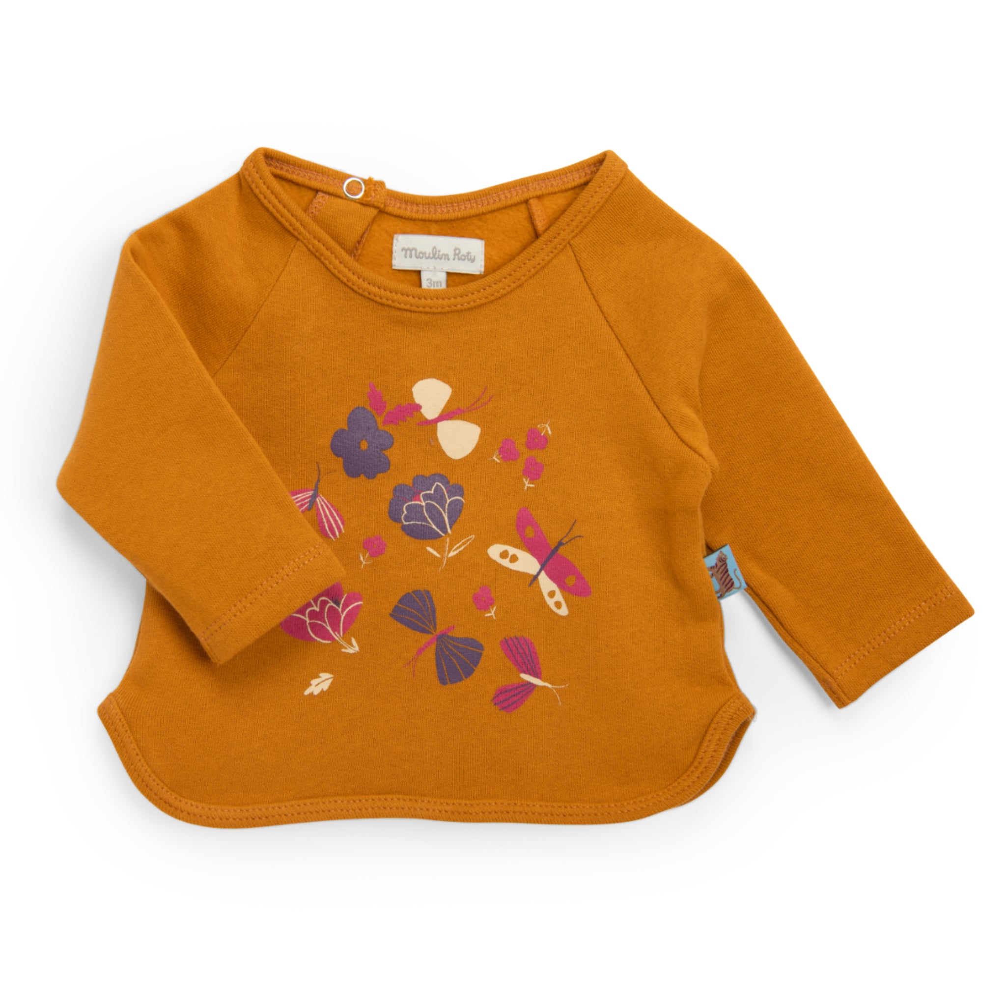 Fleece sweatshirt with butterflies, Mila