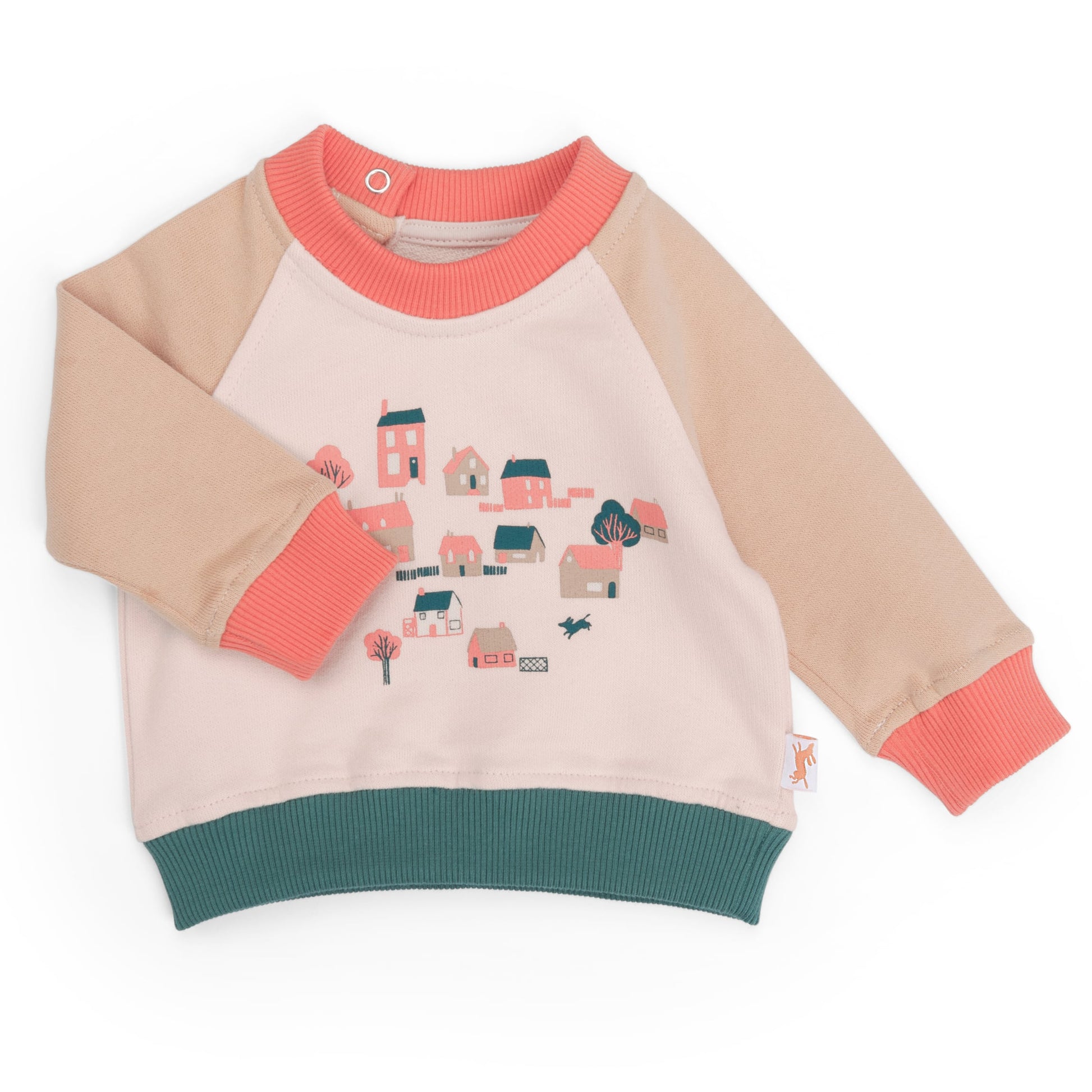 Felpa morbida in cotone multicolore, Lizou
