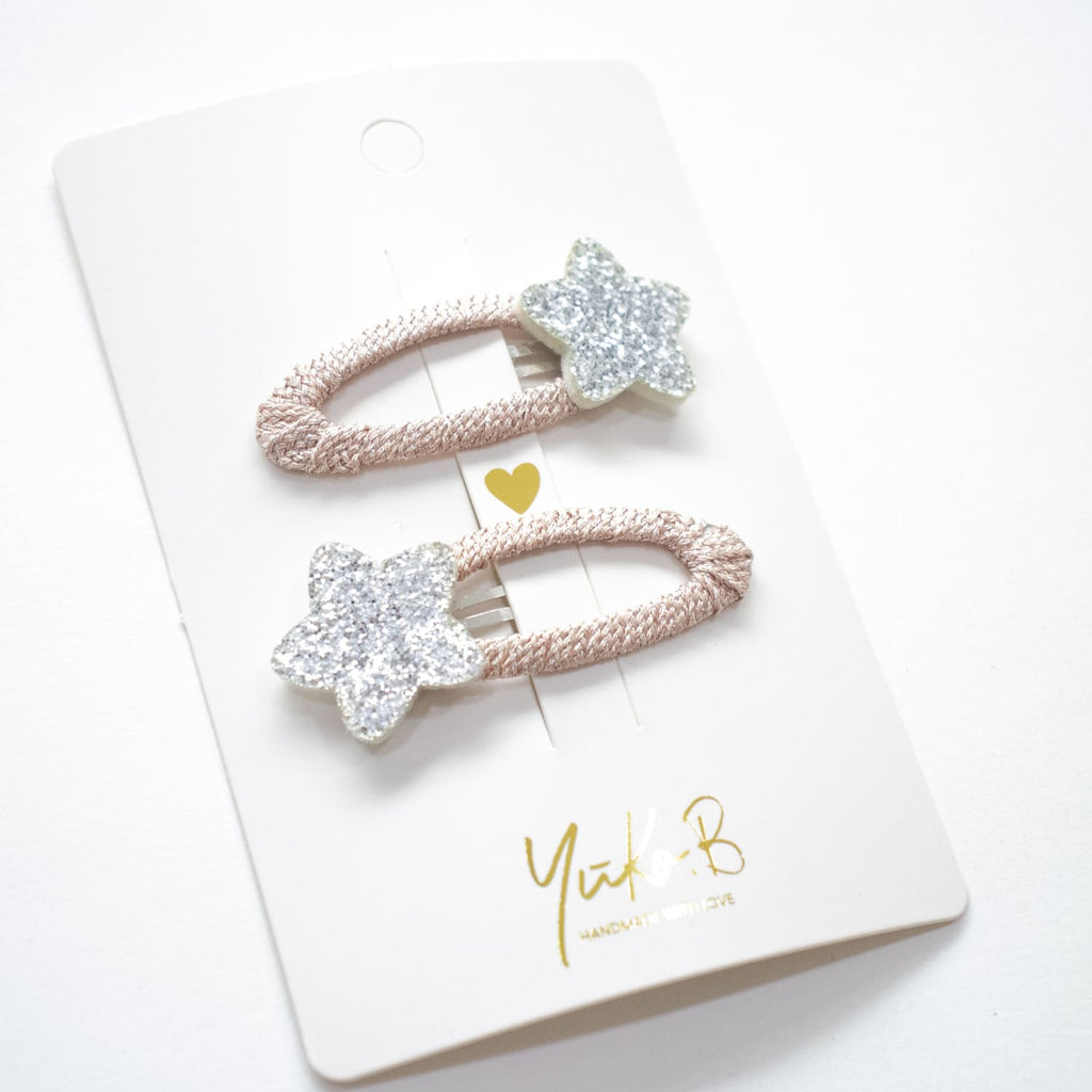 Hair clips, Paris Glitter Stars