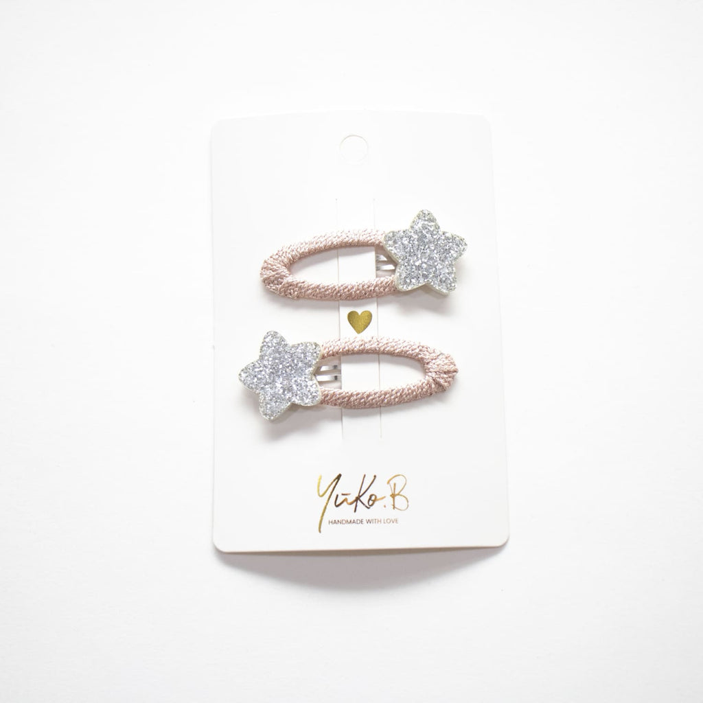 Hair clips, Paris Glitter Stars