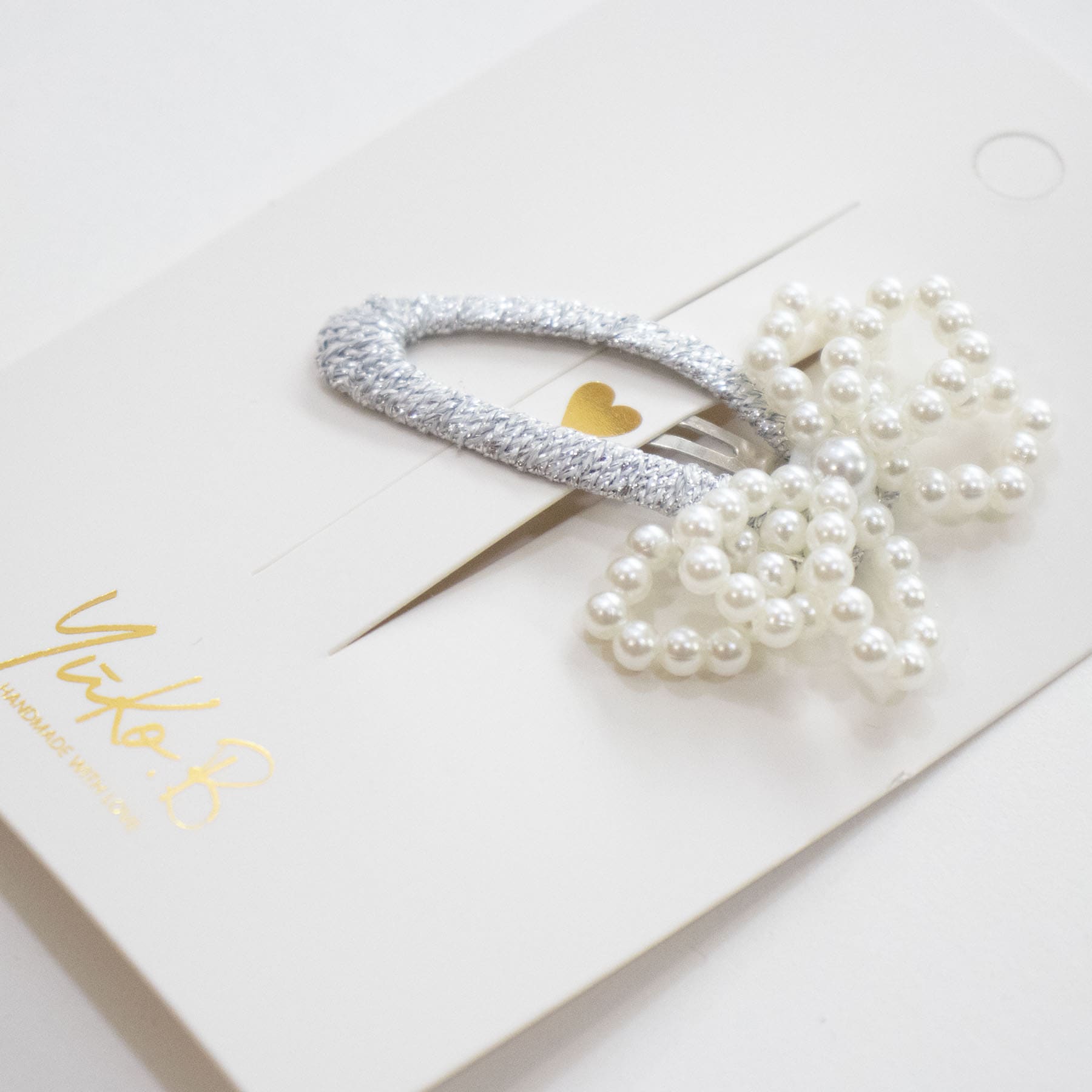 Hair clips, Paris Milena silver