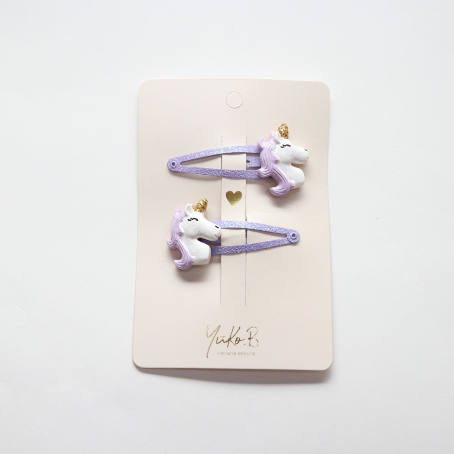Fermagli per capelli, Unicorni lilla