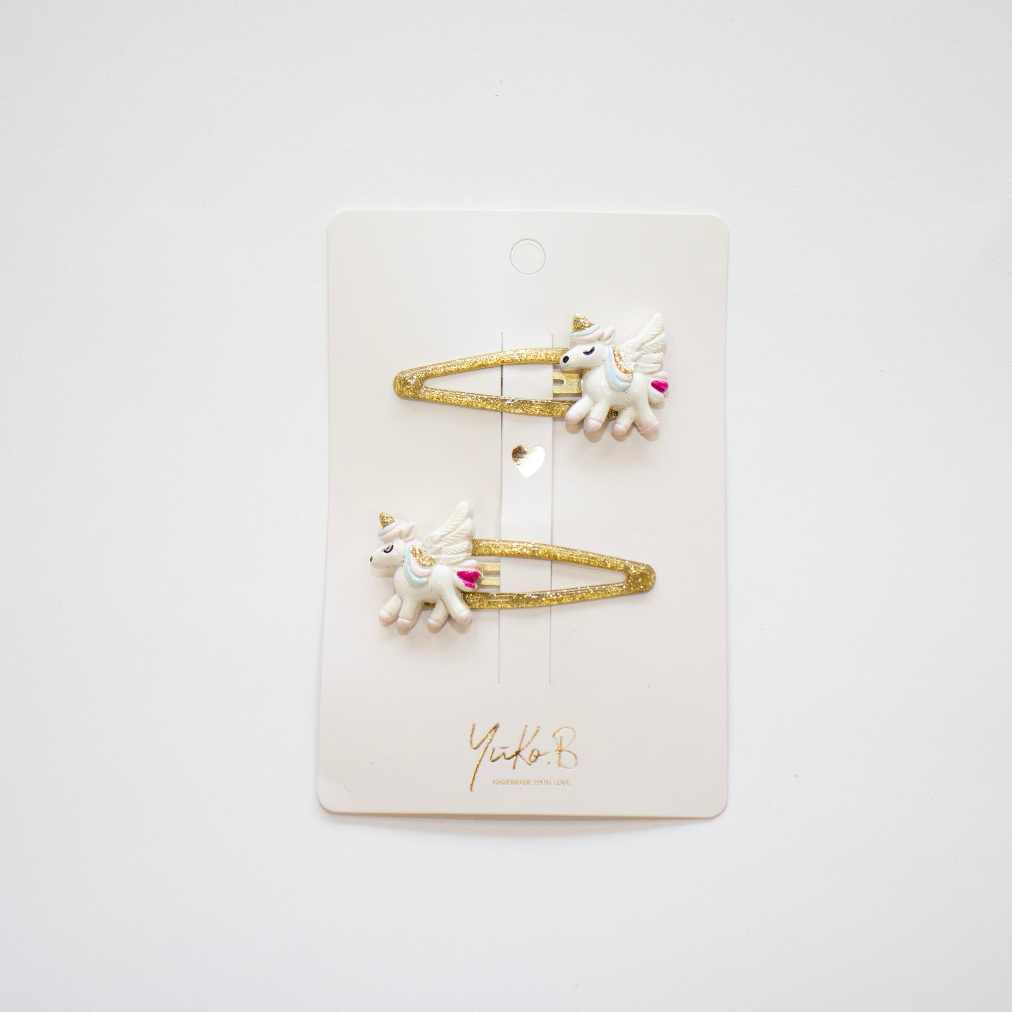 Fermagli per capelli, Unicorni oro