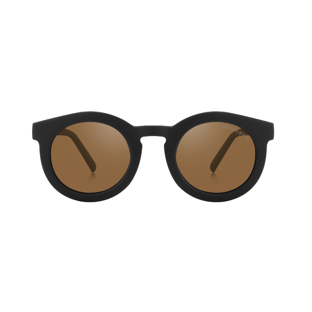 Occhiali da sole flessibili polarizzati bambini, Black | Grech&Co