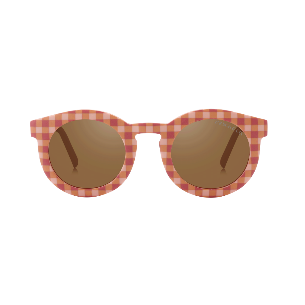 Occhiali da sole polarizzati e flessibili 3-8 anni, Sunset Gingham