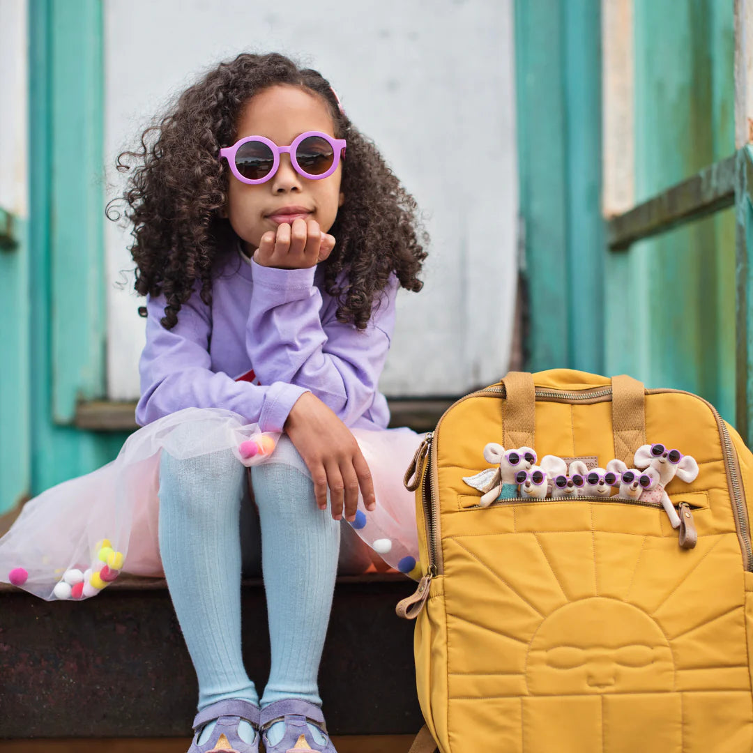 Occhiali da sole per bambini flessibili, Round Aster Grech & Co.