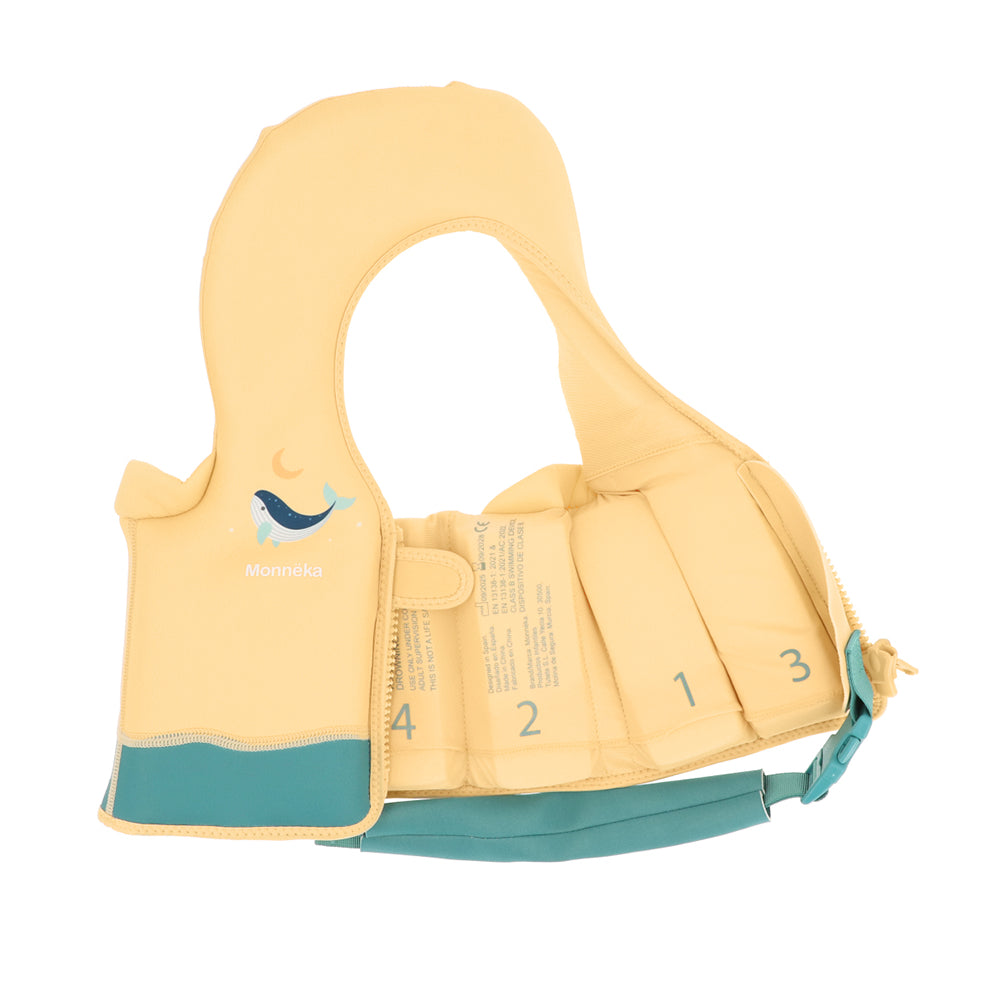 Giacca galleggiante apprendimento 1-2 anni, Balena verde