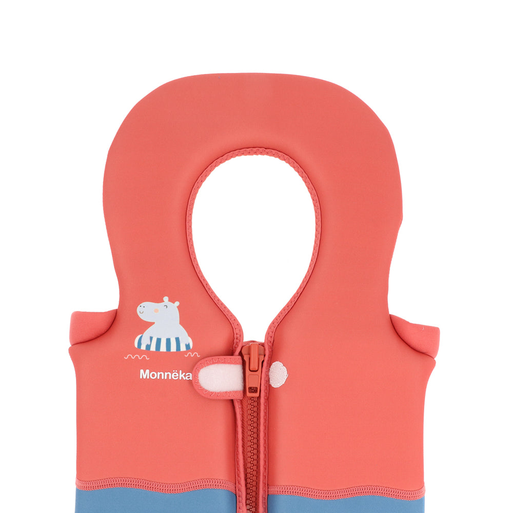 Floating learning swim vest 1-2 Years, Hippos