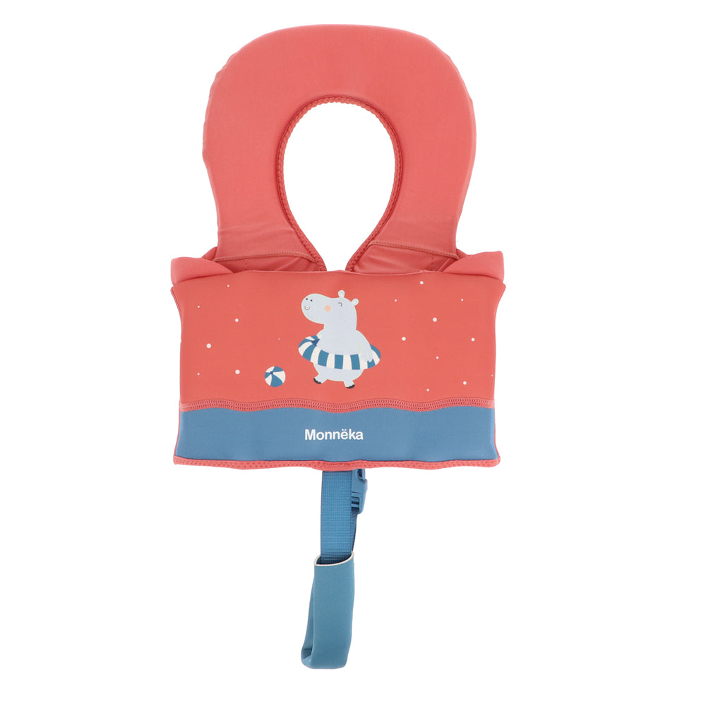 Floating learning swim vest 1-2 Years, Hippos