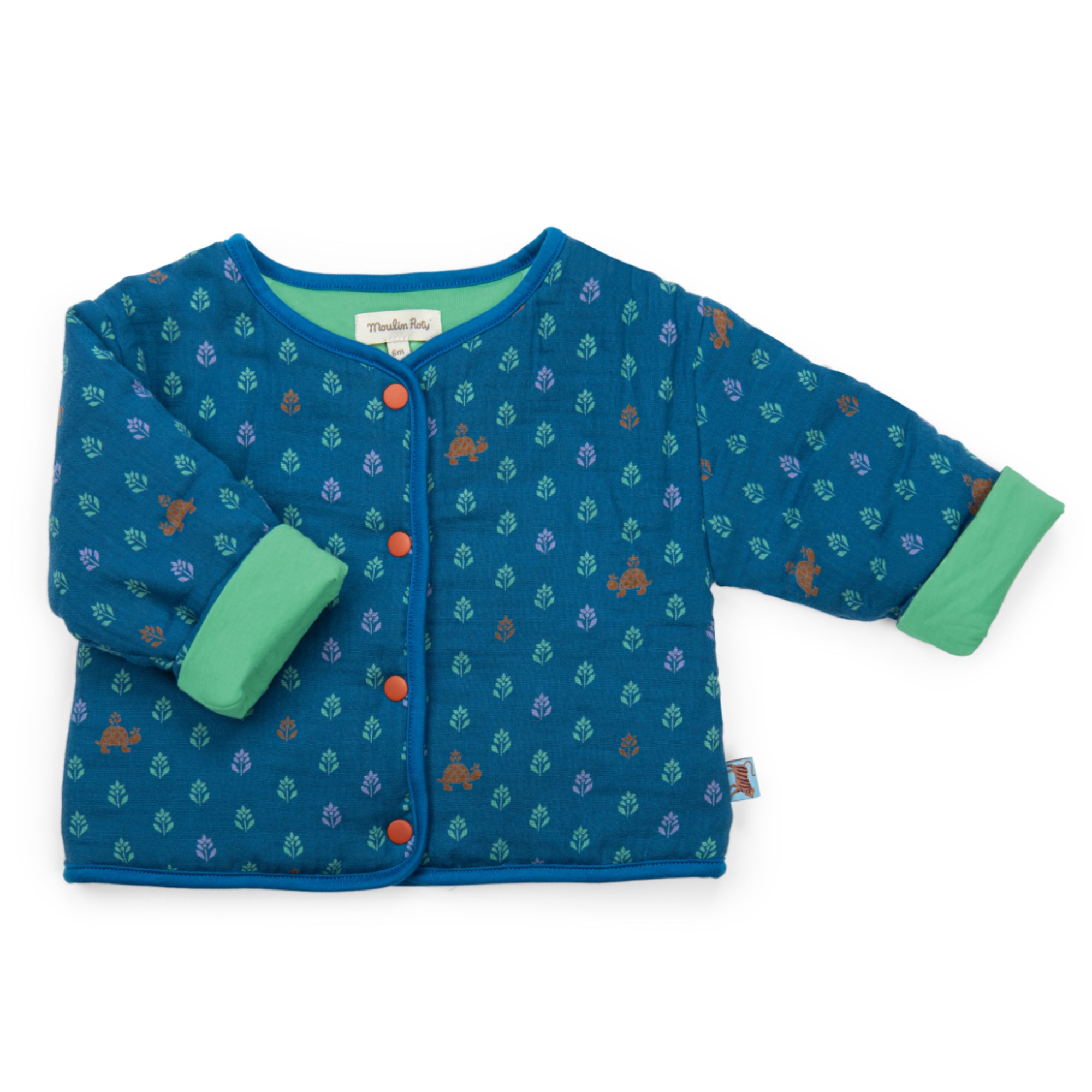 Jacket in jersey-lined muslin, Mathilde