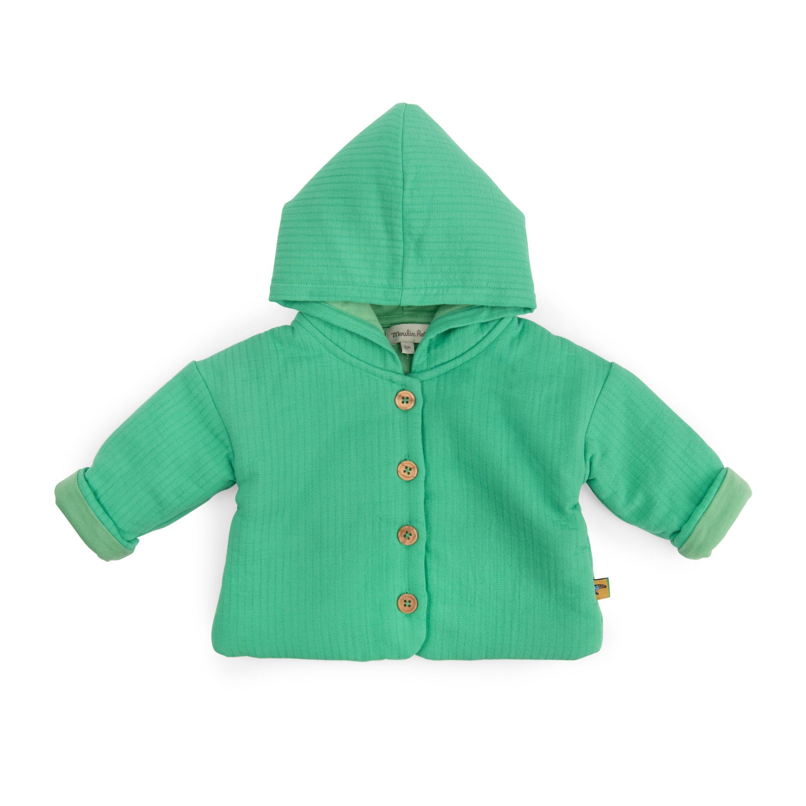 Lightweight green cotton jacket with jersey lining, Nikki