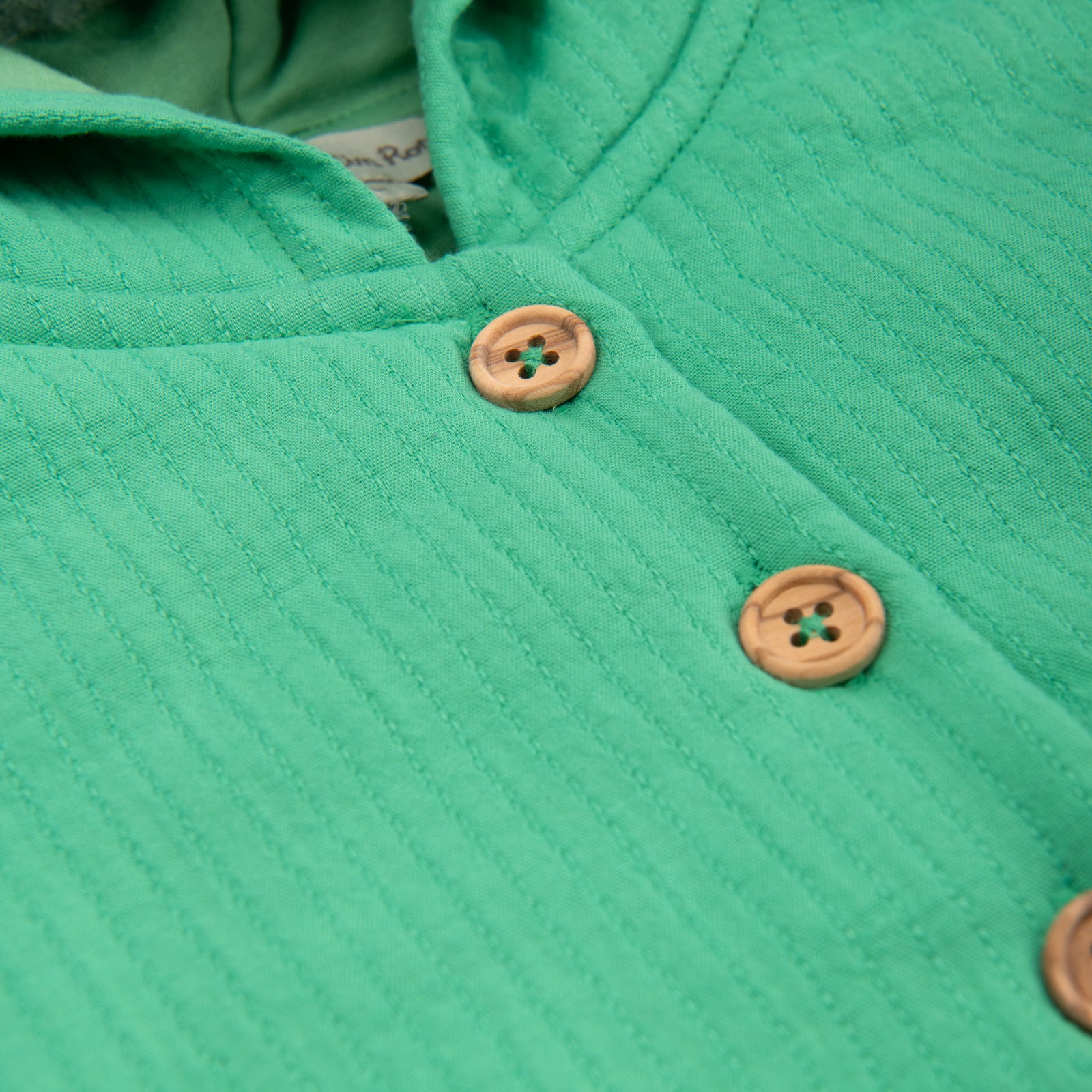 Lightweight green cotton jacket with jersey lining, Nikki