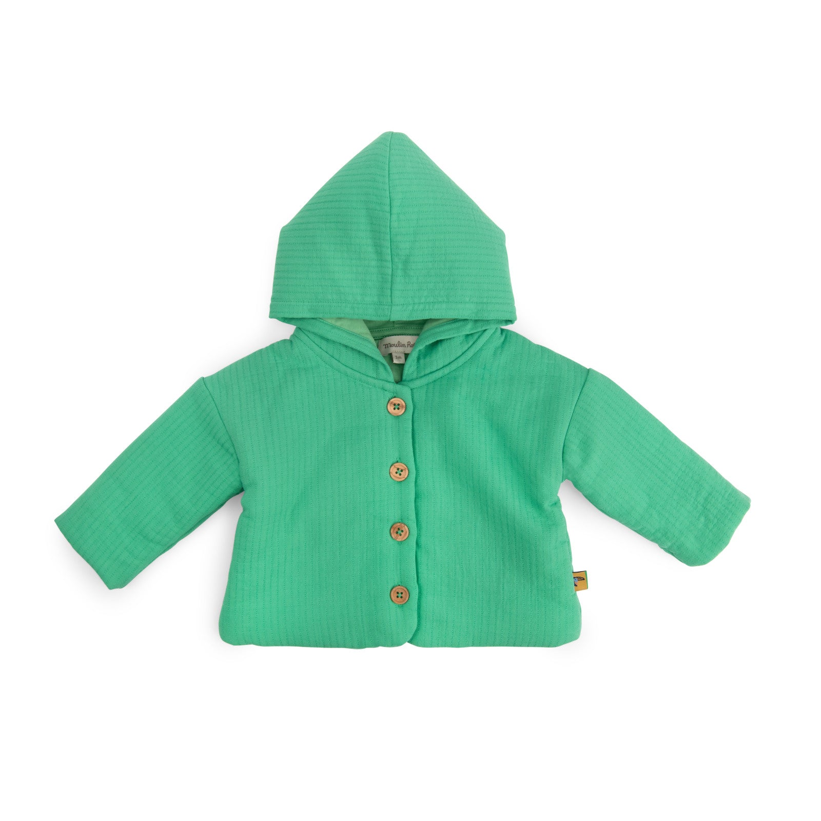 Lightweight green cotton jacket with jersey lining, Nikki