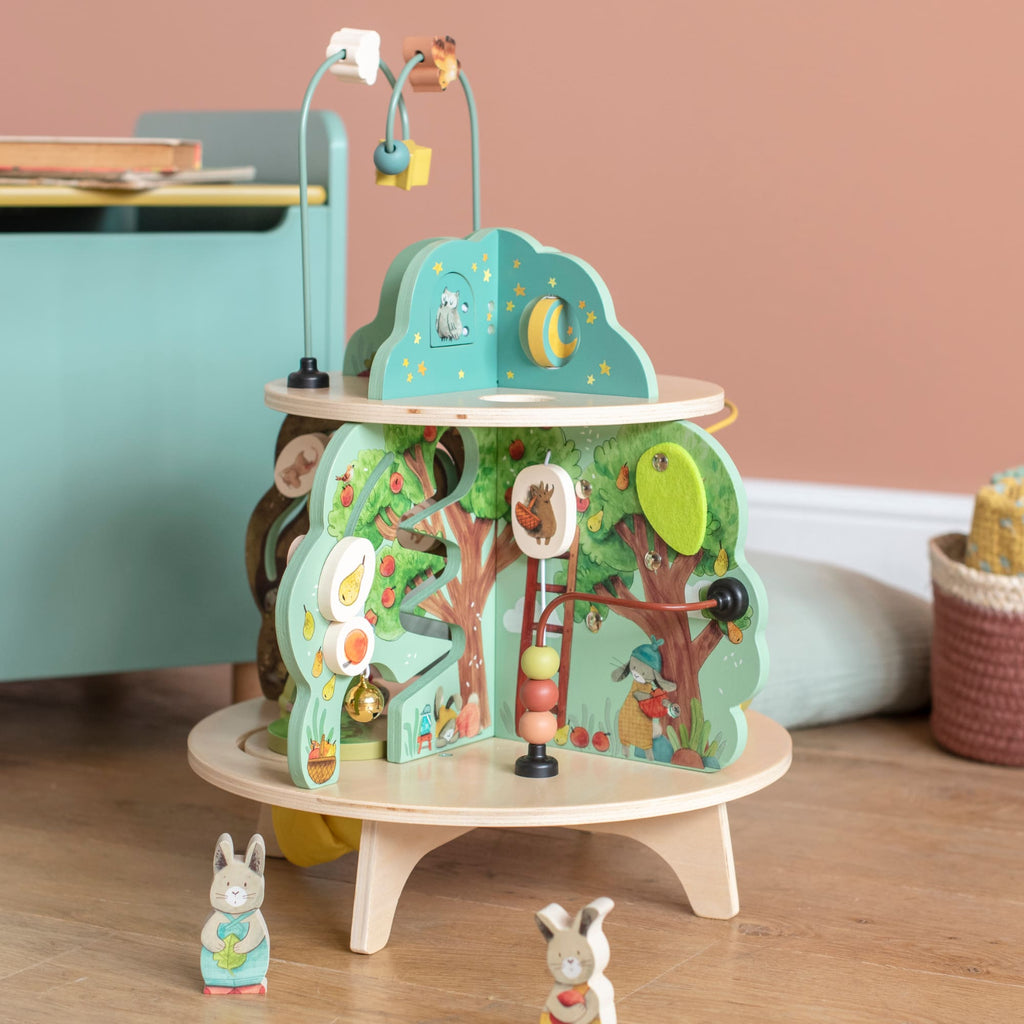 Multi-activity wooden garden