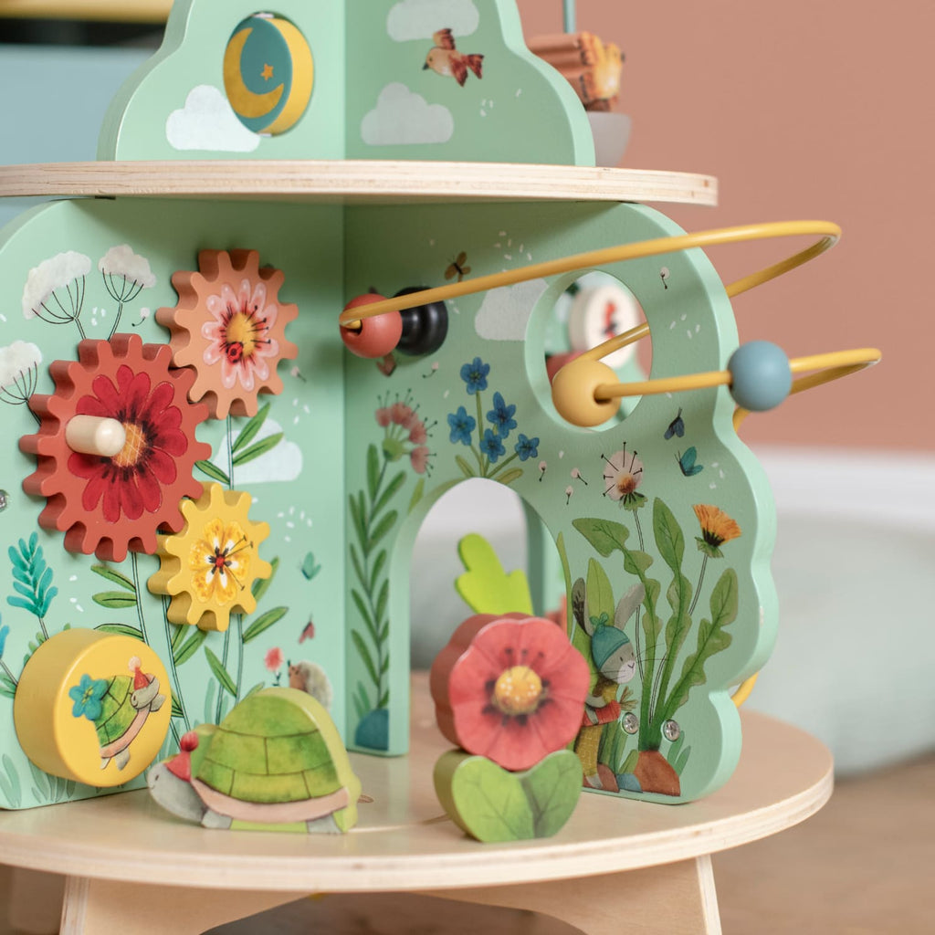 Multi-activity wooden garden