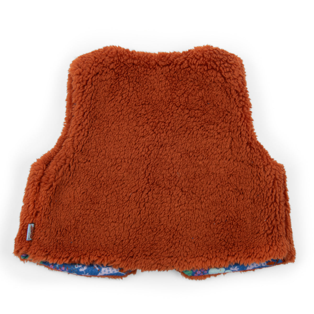 Sherpa vest with lined muslin, Melina